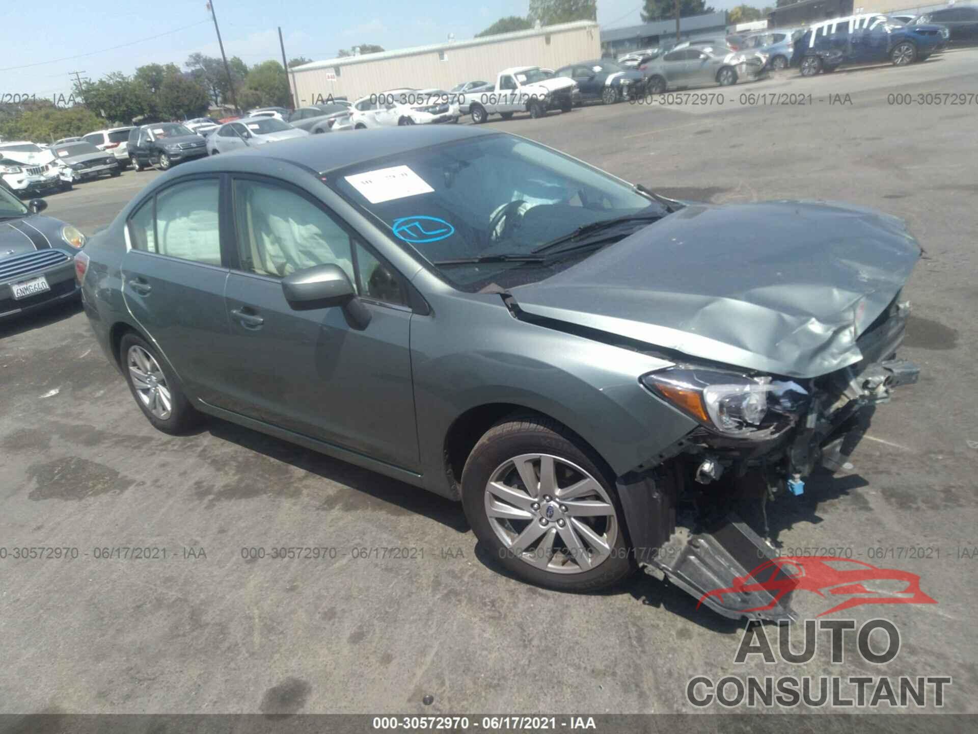 SUBARU IMPREZA SEDAN 2016 - JF1GJAB63GH009585