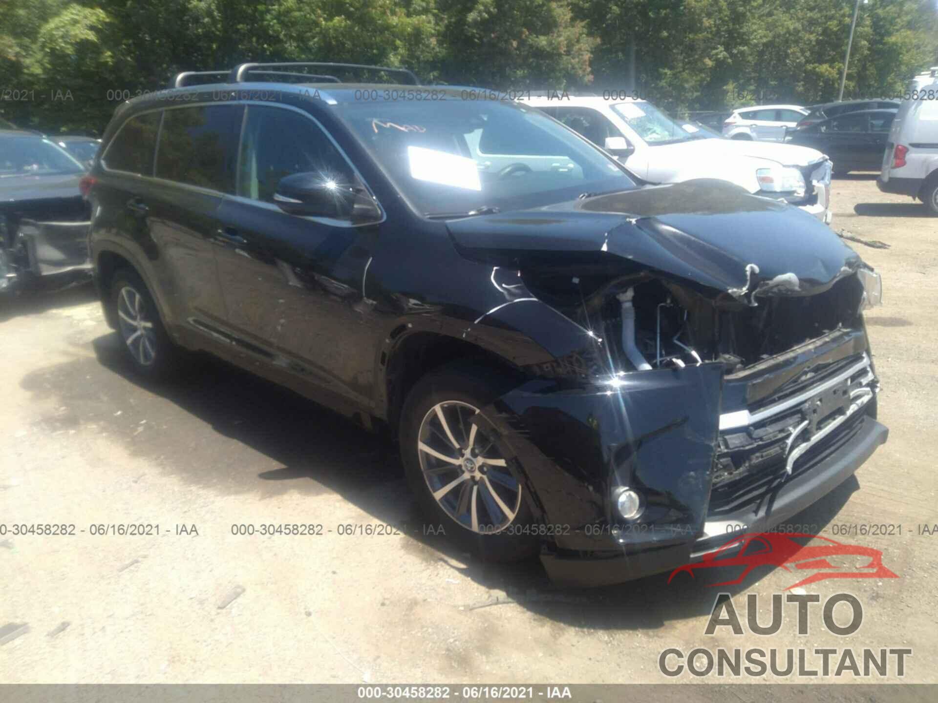 TOYOTA HIGHLANDER 2017 - 5TDJZRFH4HS439691