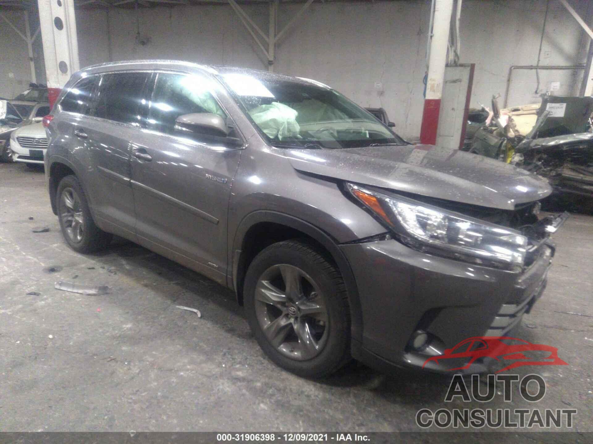 TOYOTA HIGHLANDER 2017 - 5TDDGRFHXHS025950