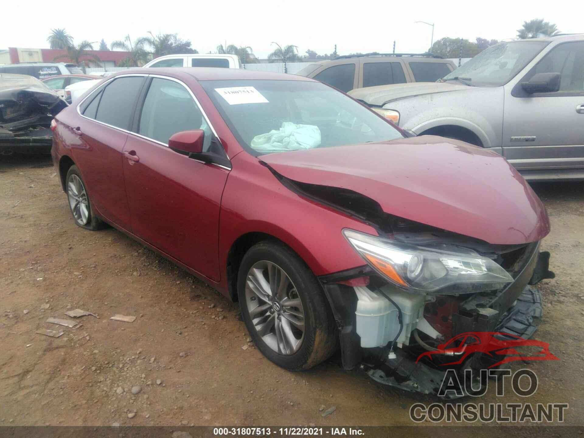 TOYOTA CAMRY 2017 - 4T1BF1FK0HU653837