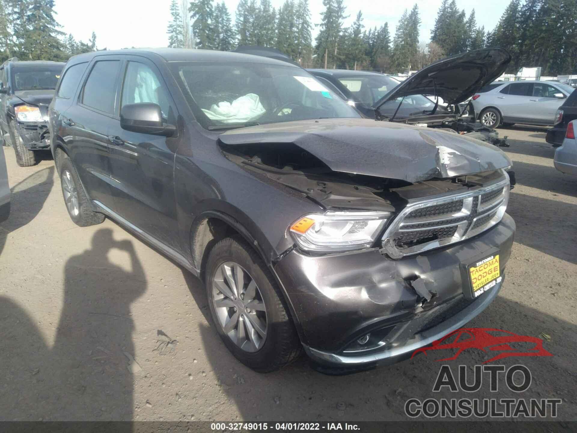 DODGE DURANGO 2016 - 1C4RDJAGXGC467996