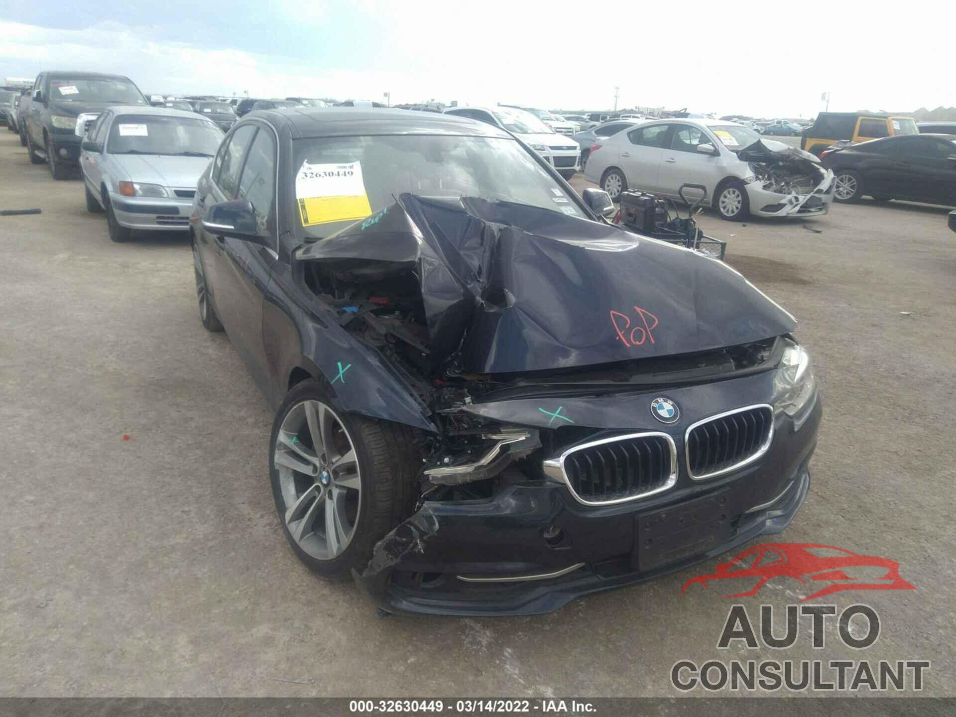 BMW 3 SERIES 2017 - WBA8D9G53HNU58530