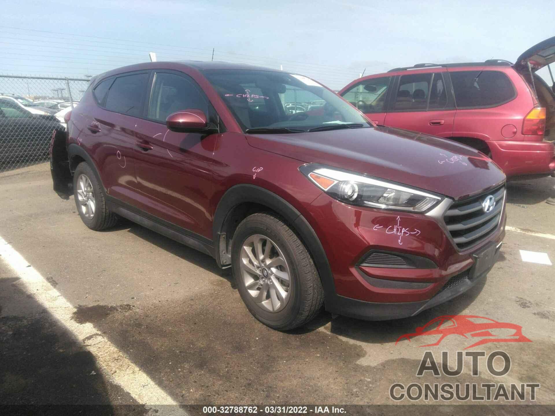 HYUNDAI TUCSON 2016 - KM8J23A41GU166172