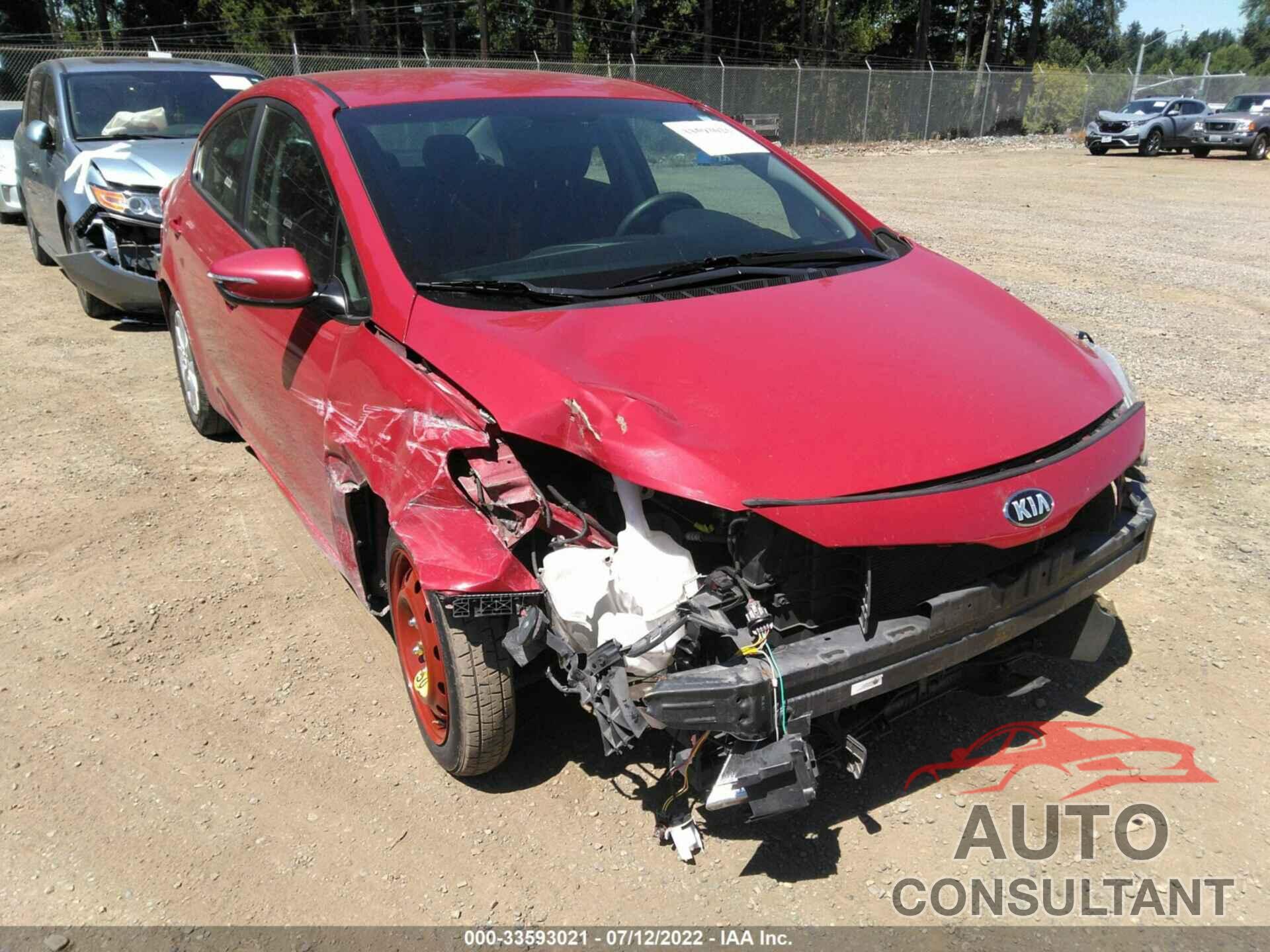 KIA FORTE 2016 - KNAFX4A67G5603800