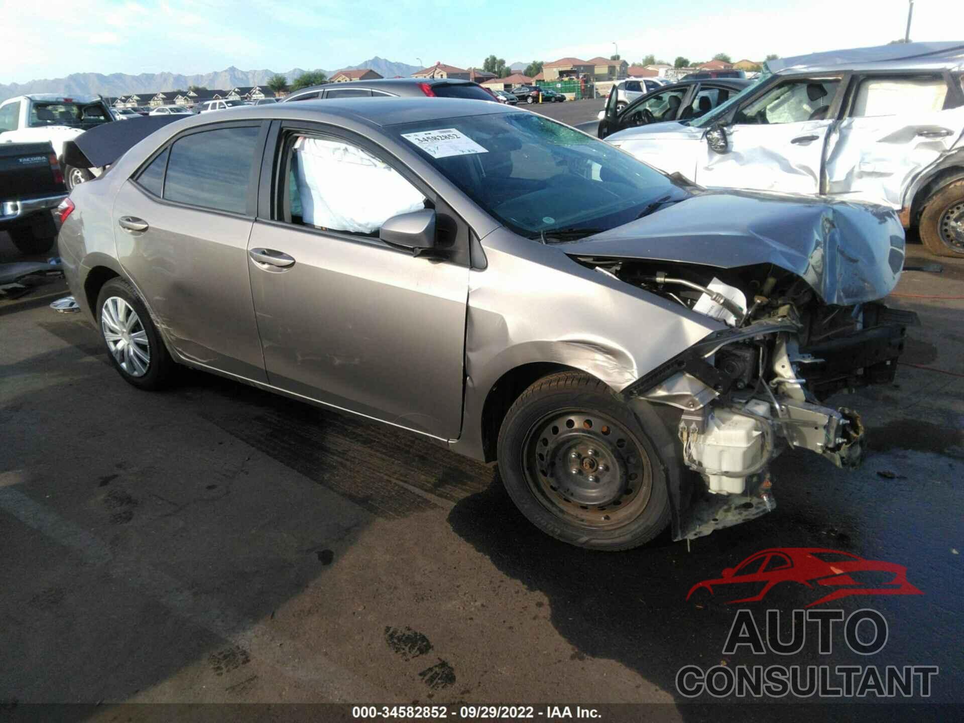 TOYOTA COROLLA 2016 - 2T1BURHE8GC563413