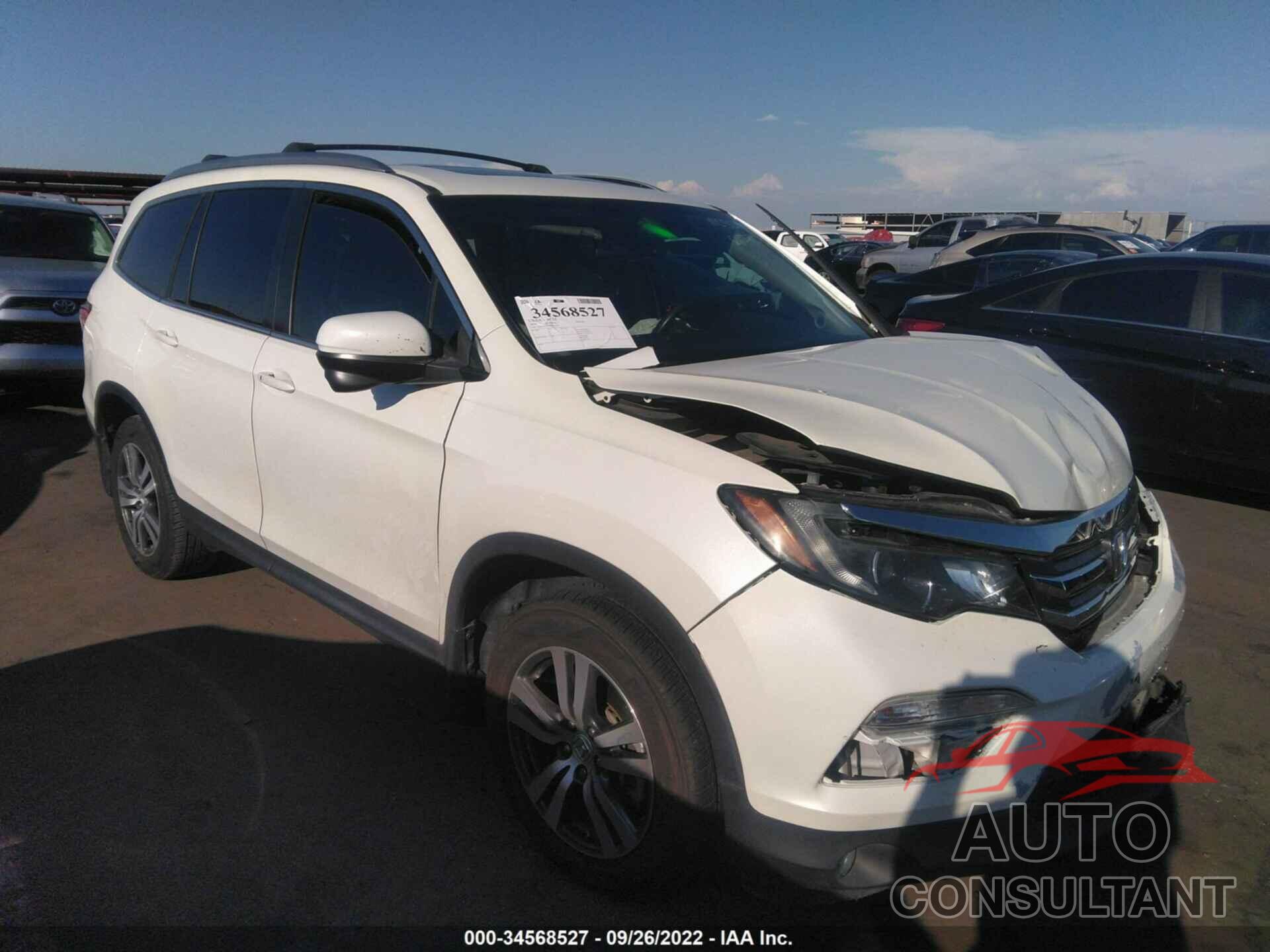 HONDA PILOT 2016 - 5FNYF5H58GB017574