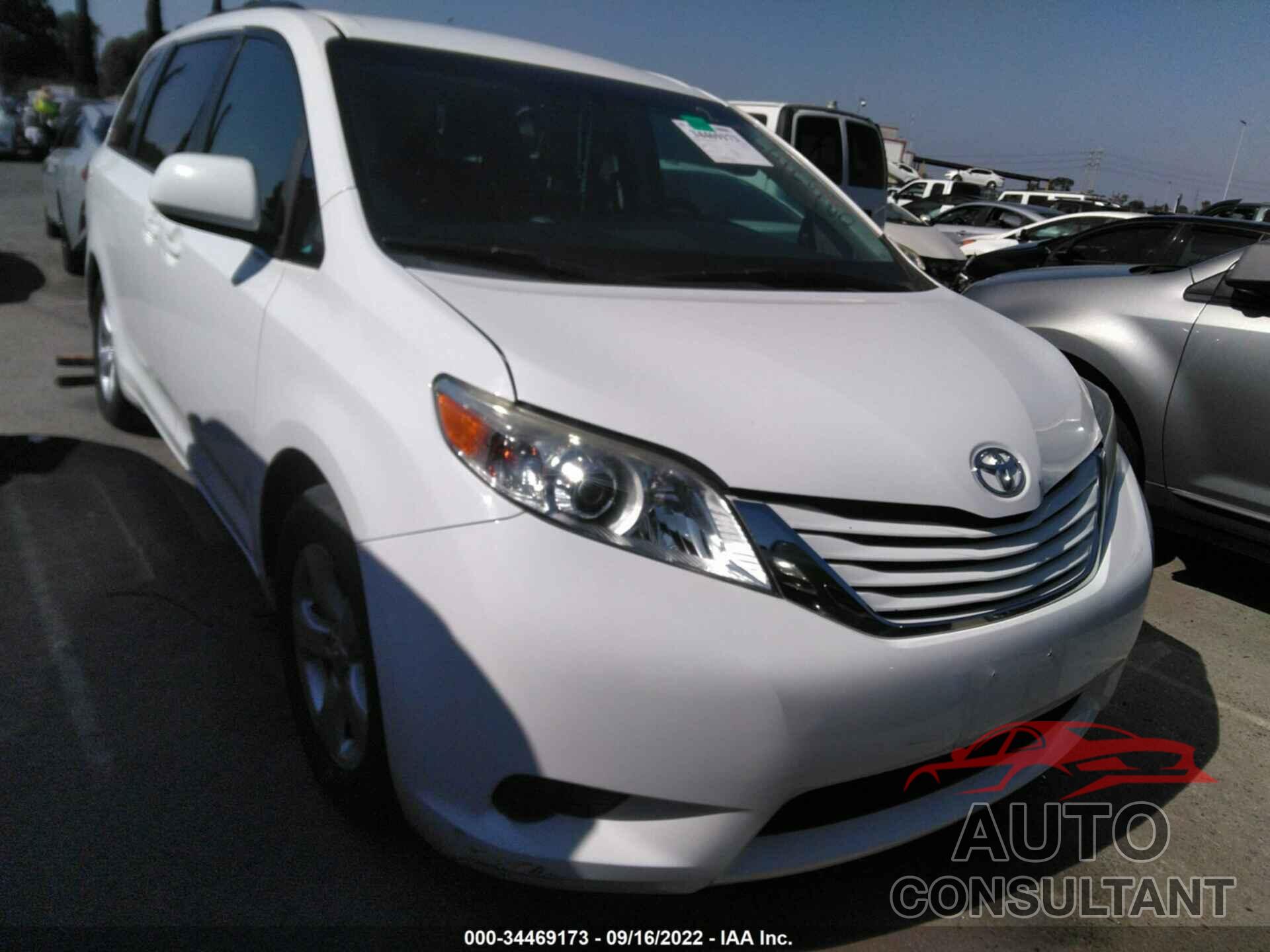 TOYOTA SIENNA 2017 - 5TDKZ3DC1HS842133