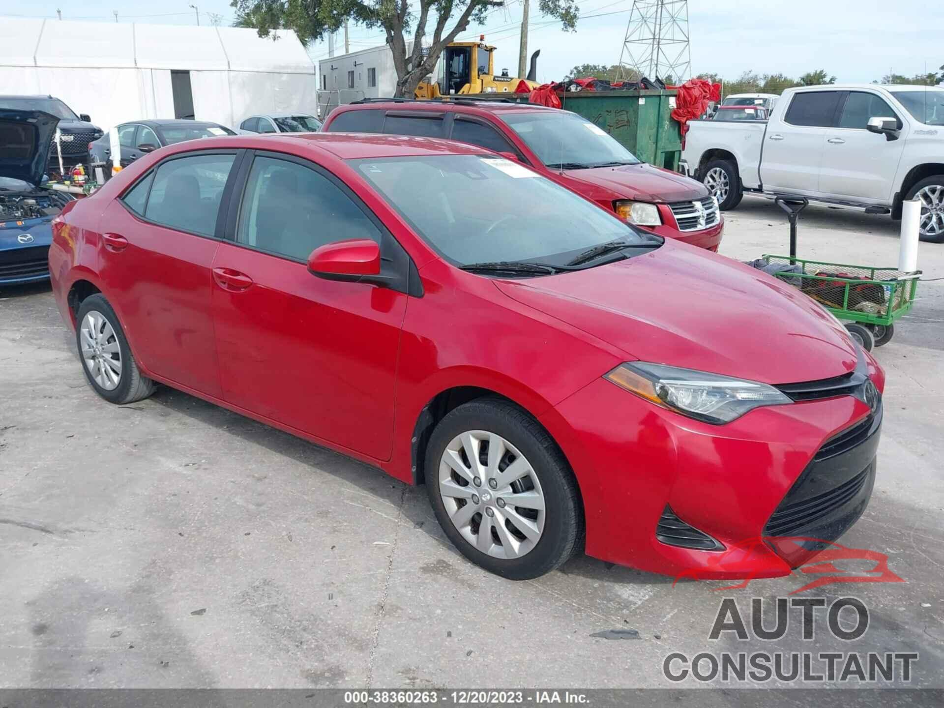 TOYOTA COROLLA 2019 - 2T1BURHE1KC193852