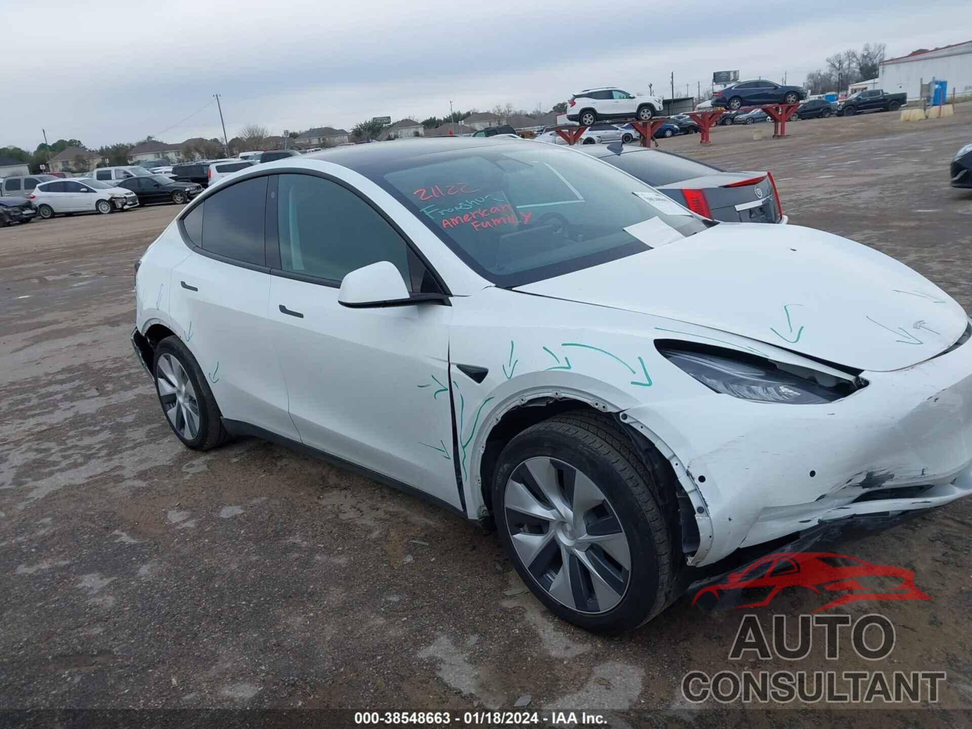 TESLA MODEL Y 2021 - 5YJYGDEE1MF083424