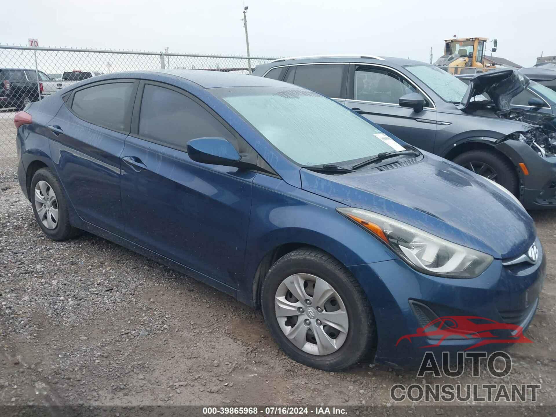 HYUNDAI ELANTRA 2016 - 5NPDH4AE5GH748235