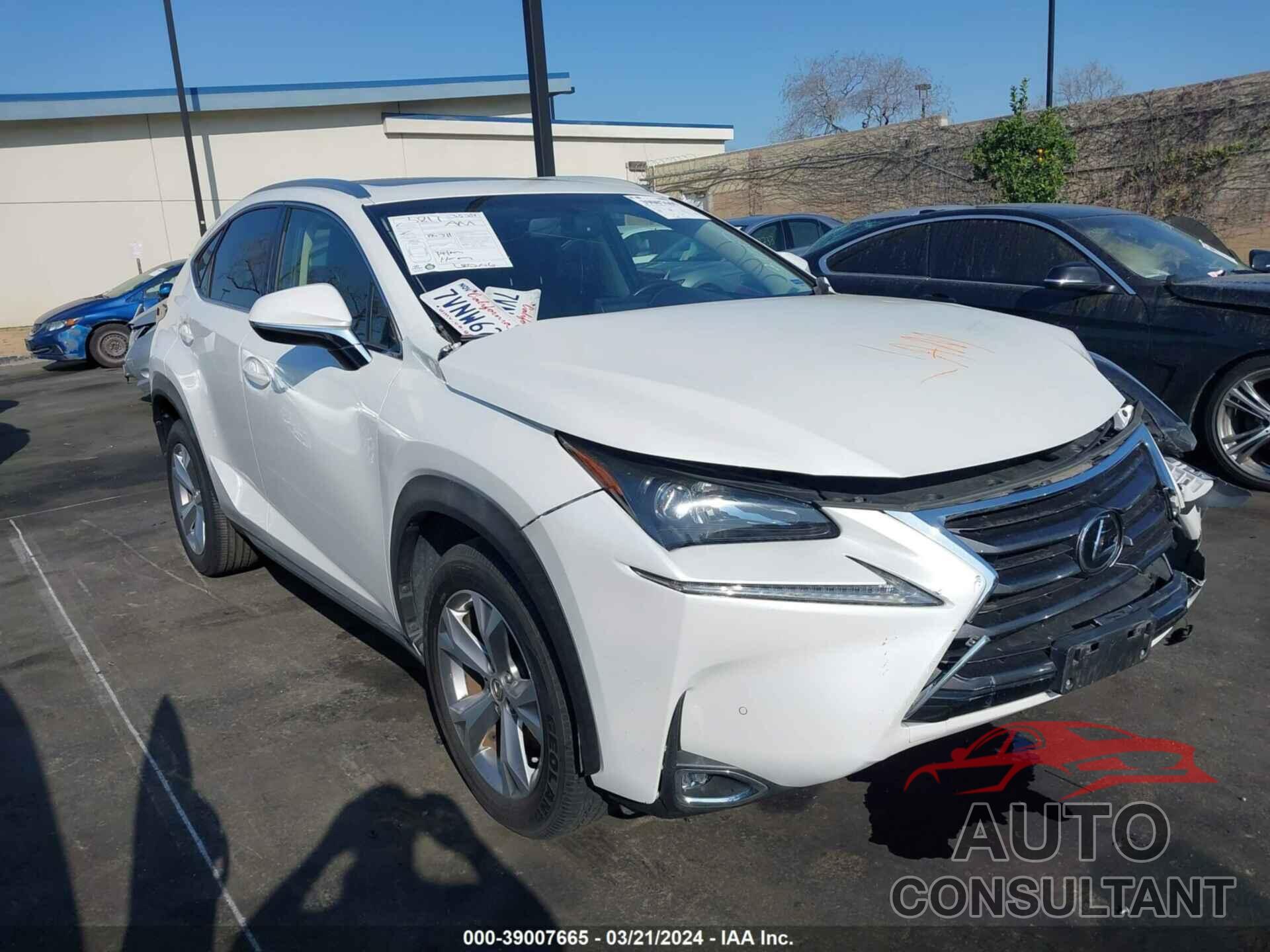 LEXUS NX 2017 - JTJYARBZ1H2052234