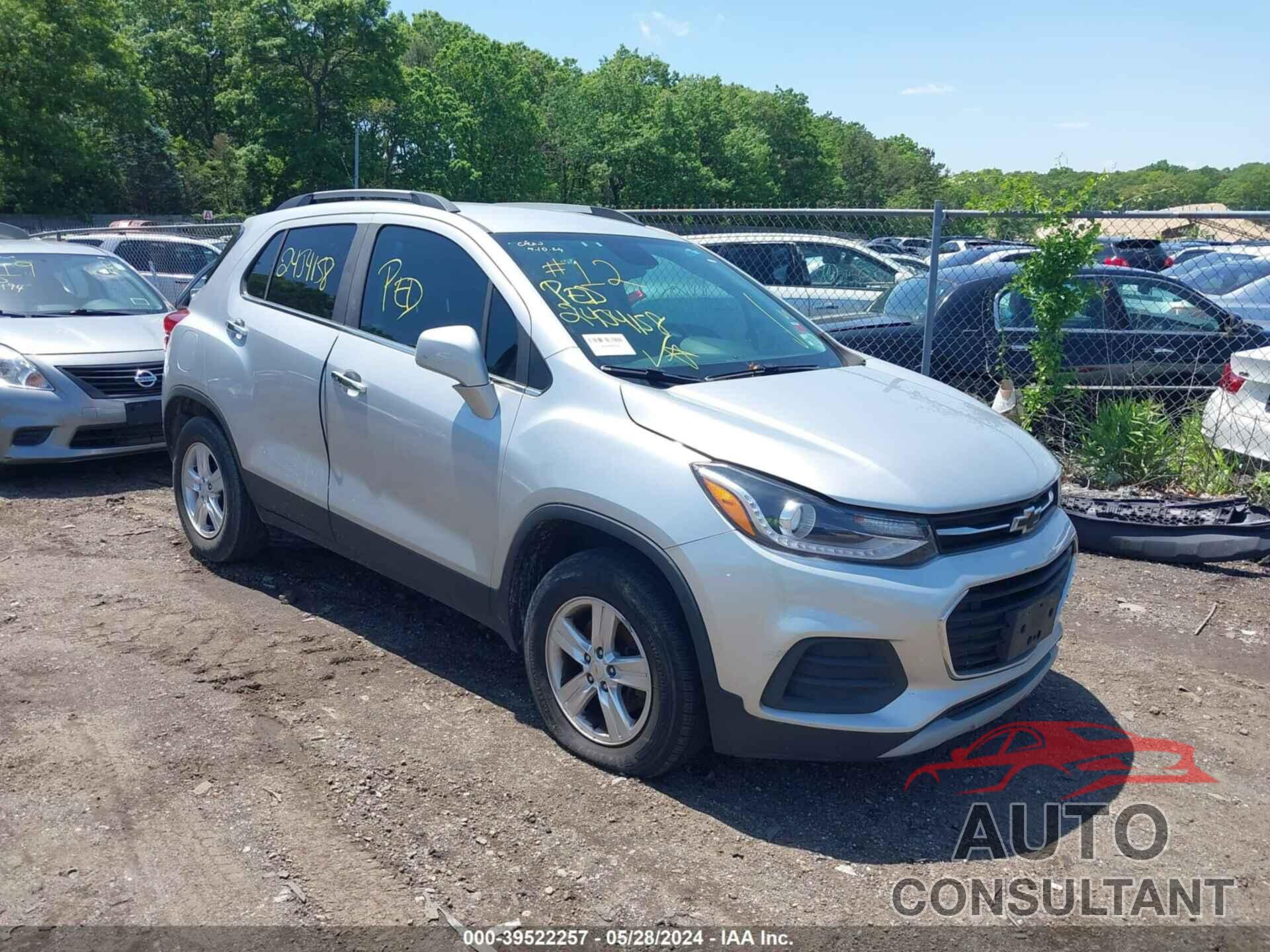 CHEVROLET TRAX 2018 - KL7CJPSB3JB685731