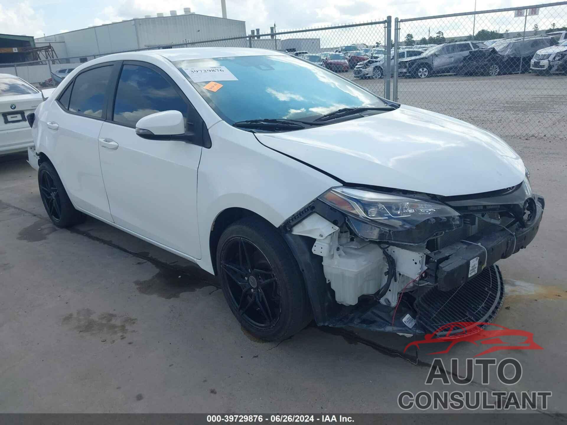 TOYOTA COROLLA 2019 - 5YFBURHE9KP931090