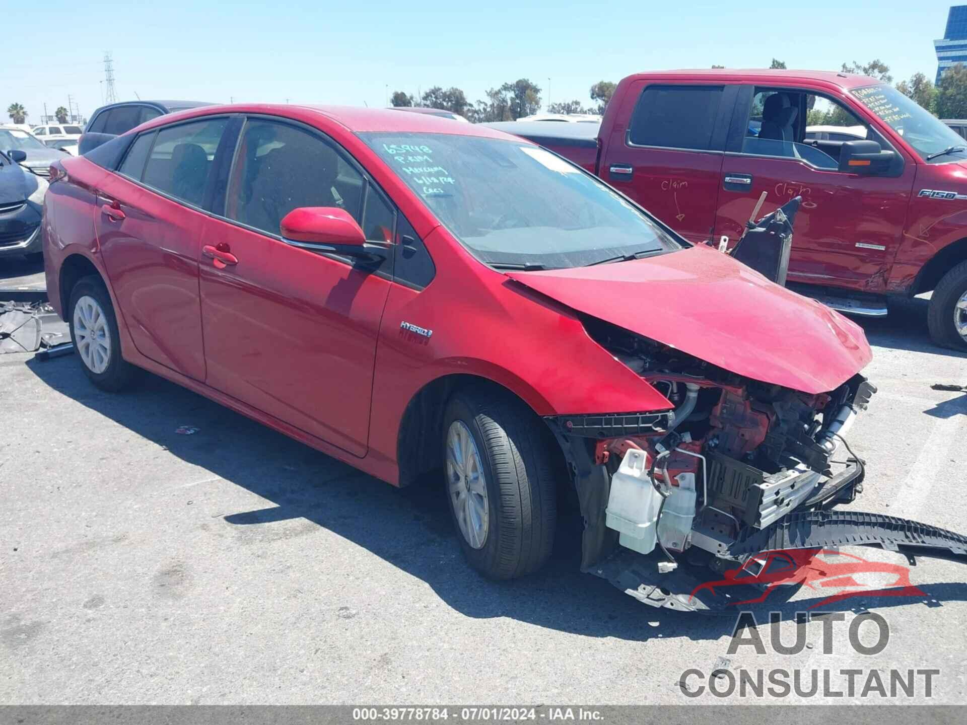 TOYOTA PRIUS 2020 - JTDKARFU0L3122588