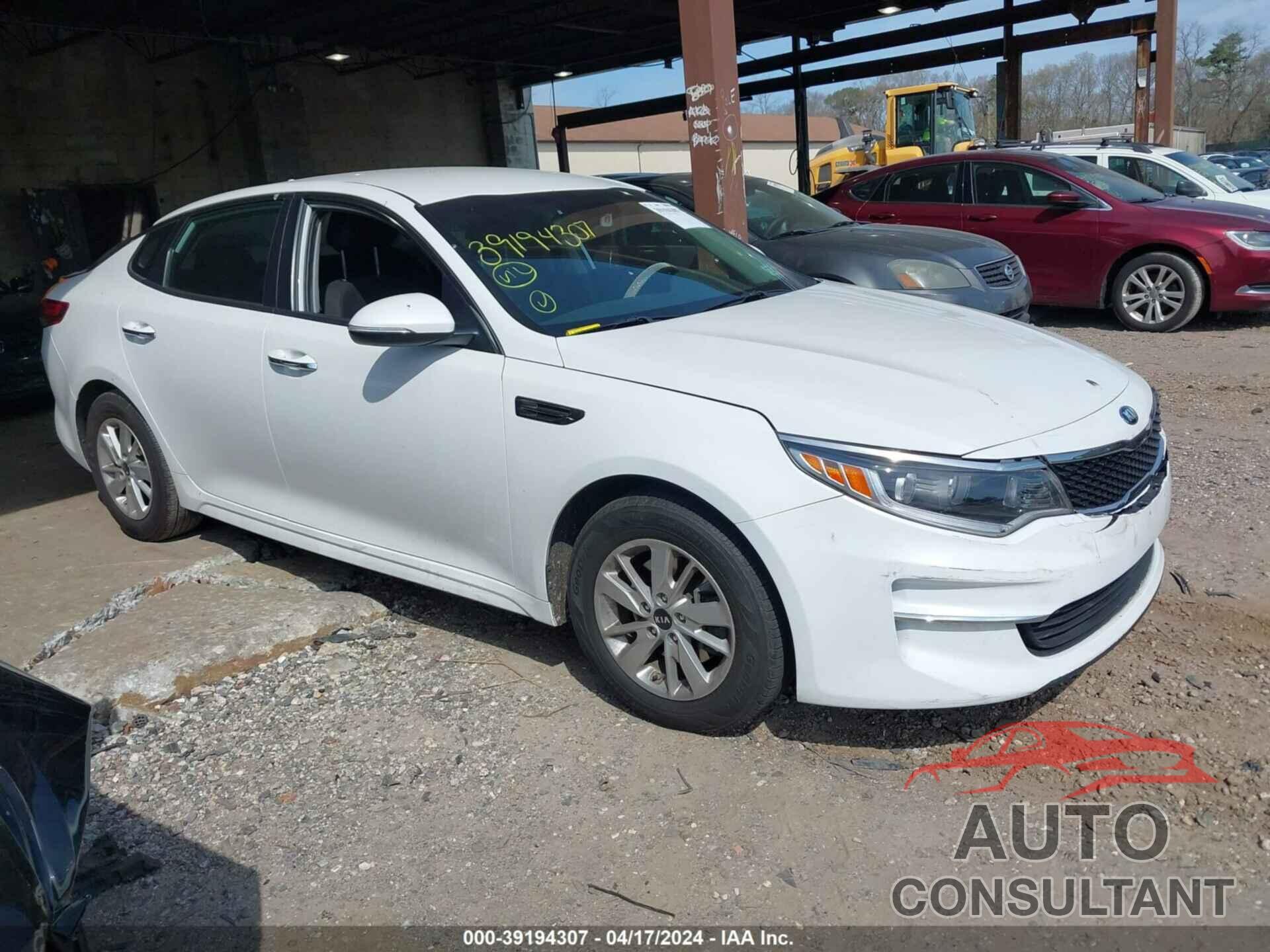 KIA OPTIMA 2018 - 5XXGT4L3XJG219406