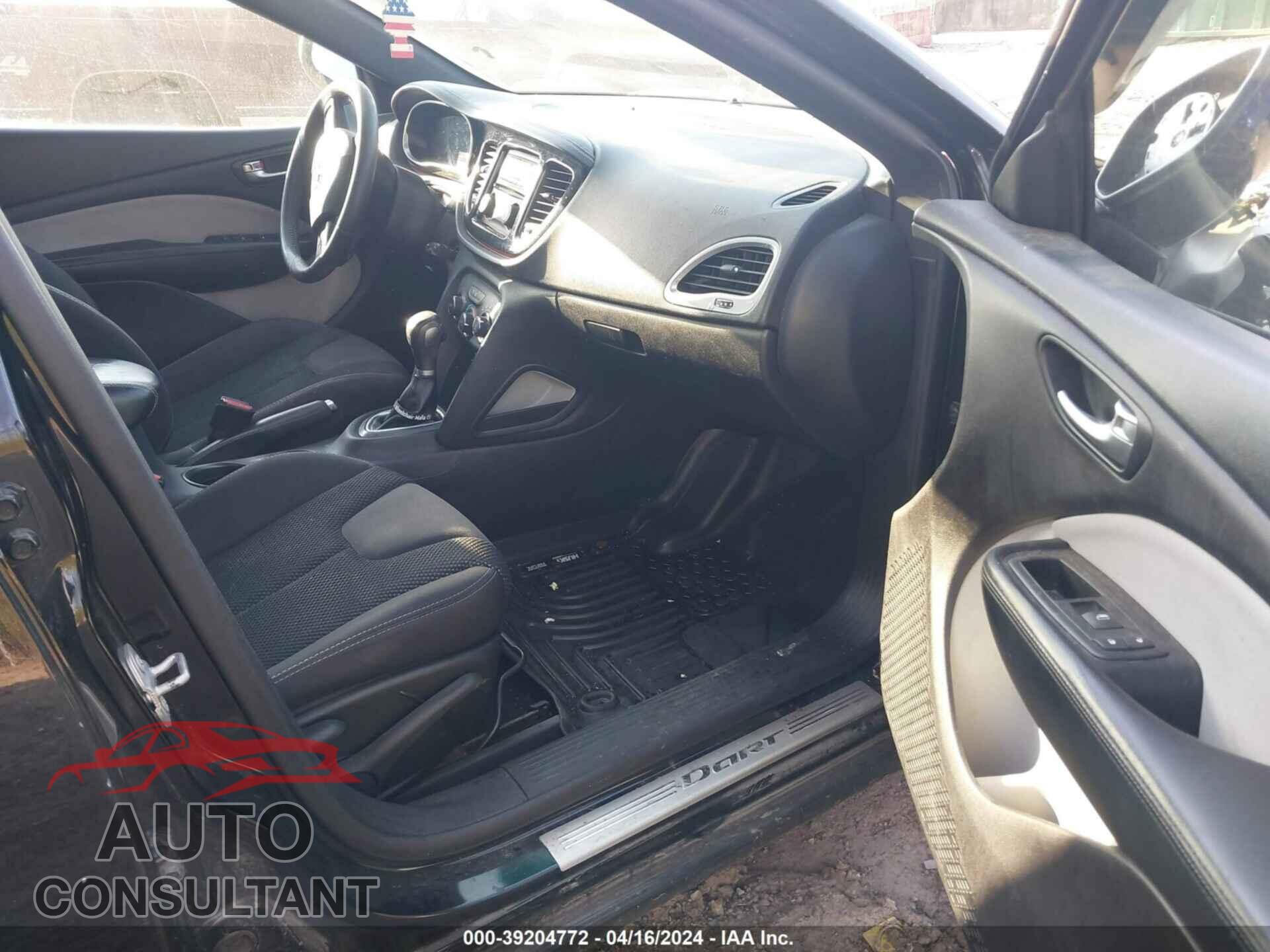 DODGE DART 2015 - 1C3CDFBB0FD212602
