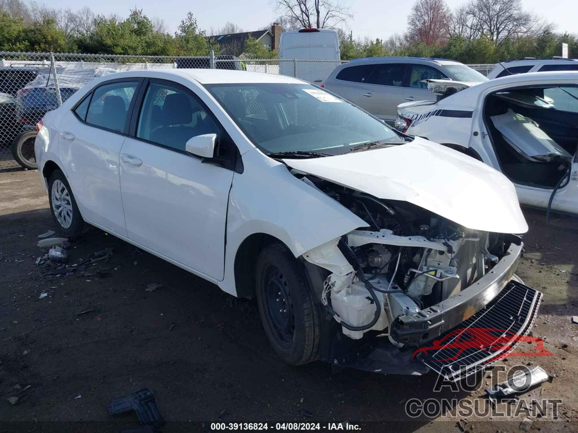 TOYOTA COROLLA 2019 - 5YFBURHE0KP928465