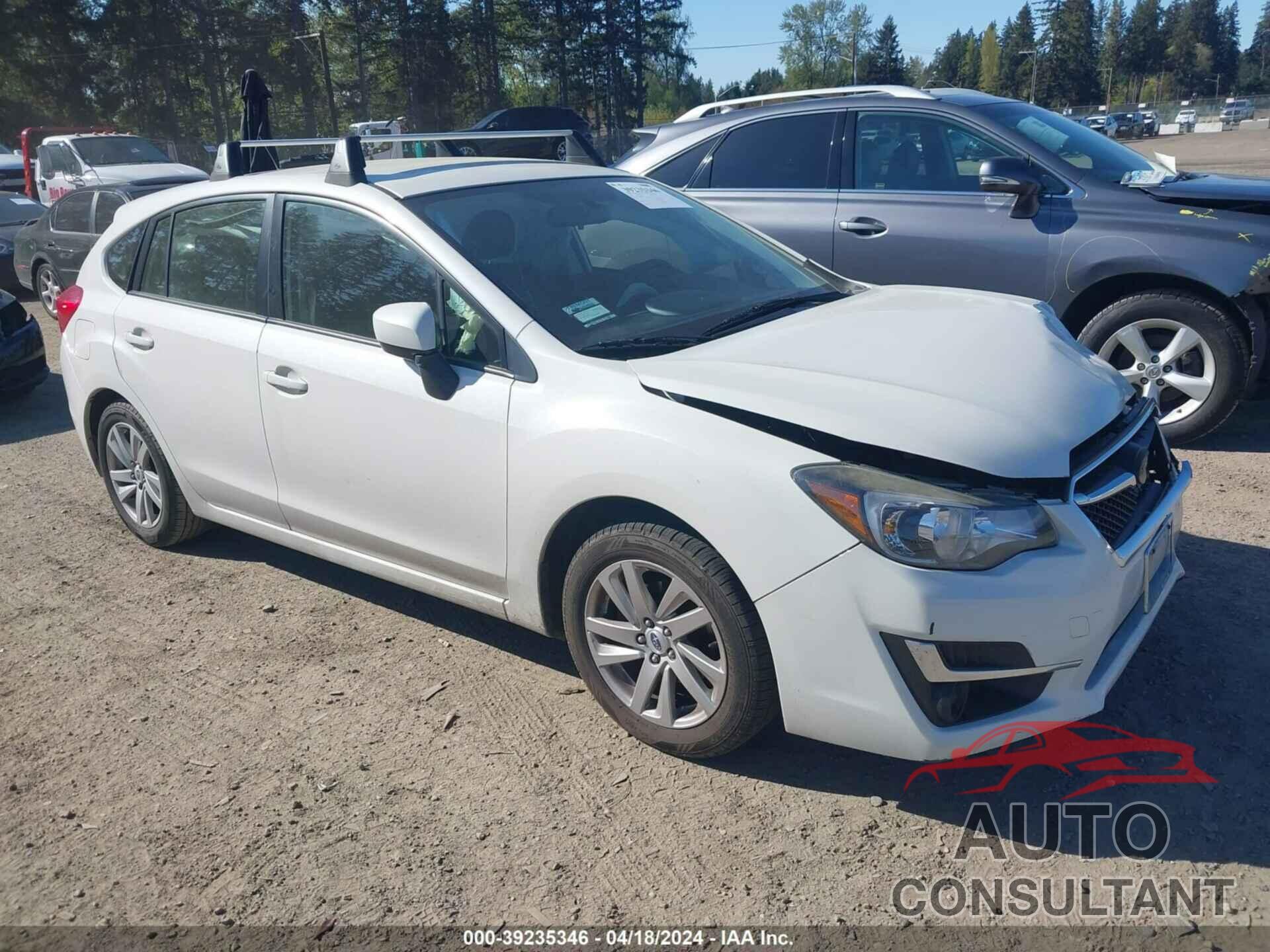 SUBARU IMPREZA 2016 - JF1GPAB60G8269313