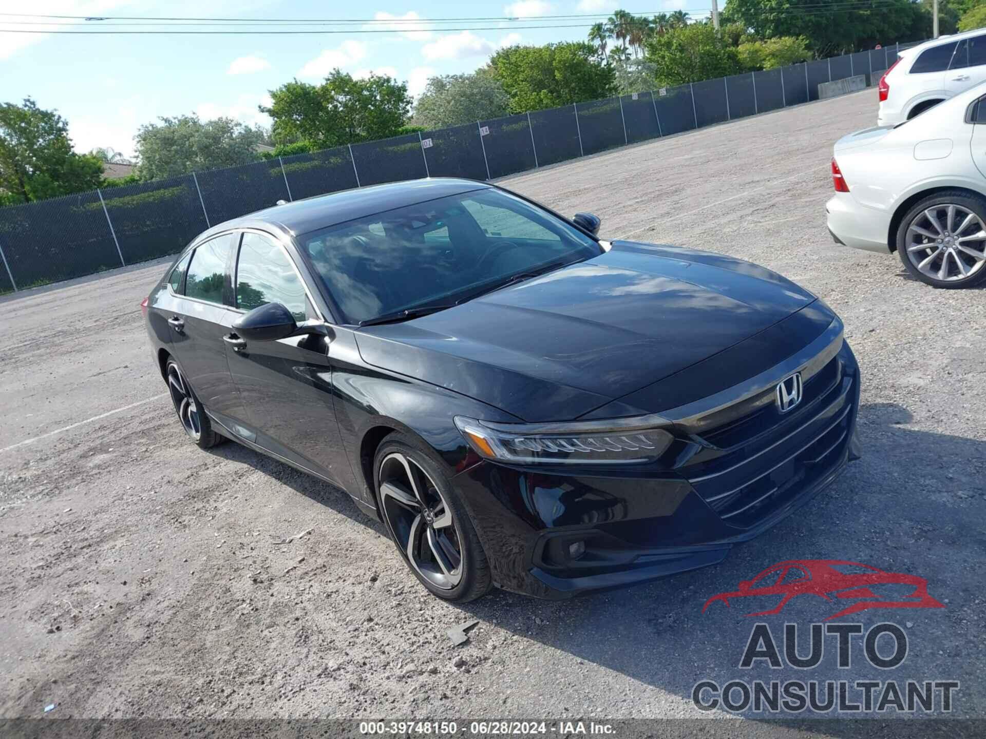 HONDA ACCORD 2021 - 1HGCV1F38MA074404