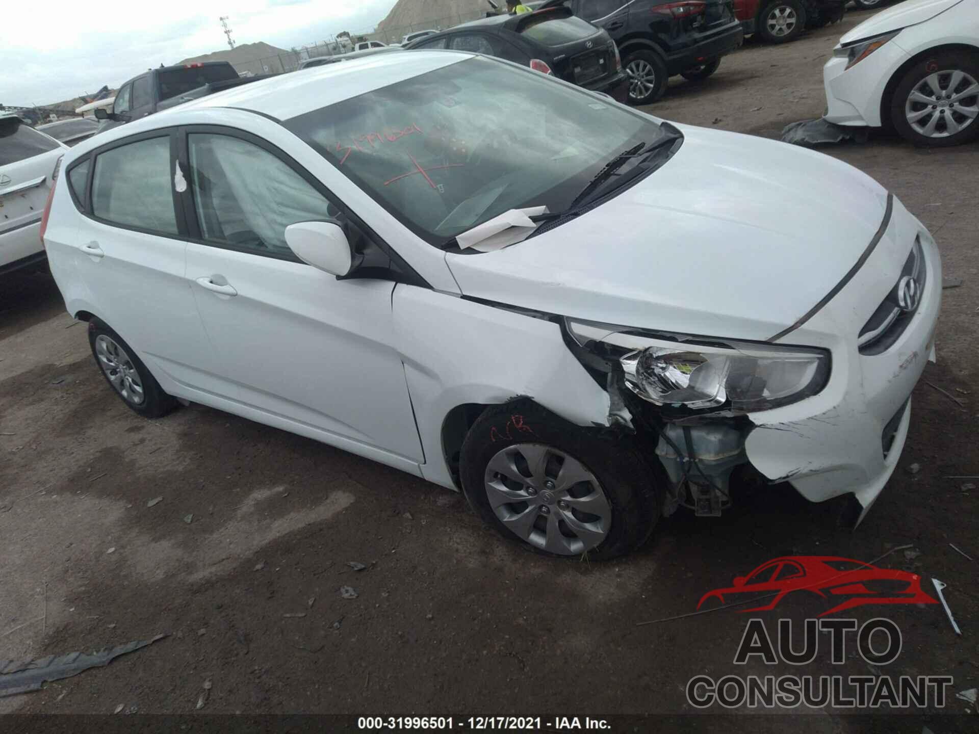 HYUNDAI ACCENT 2017 - KMHCT5AE6HU315607