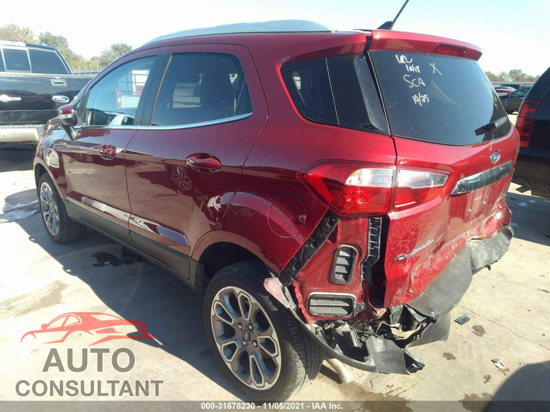 FORD ECOSPORT 2021 - MAJ6S3KL6MC411037