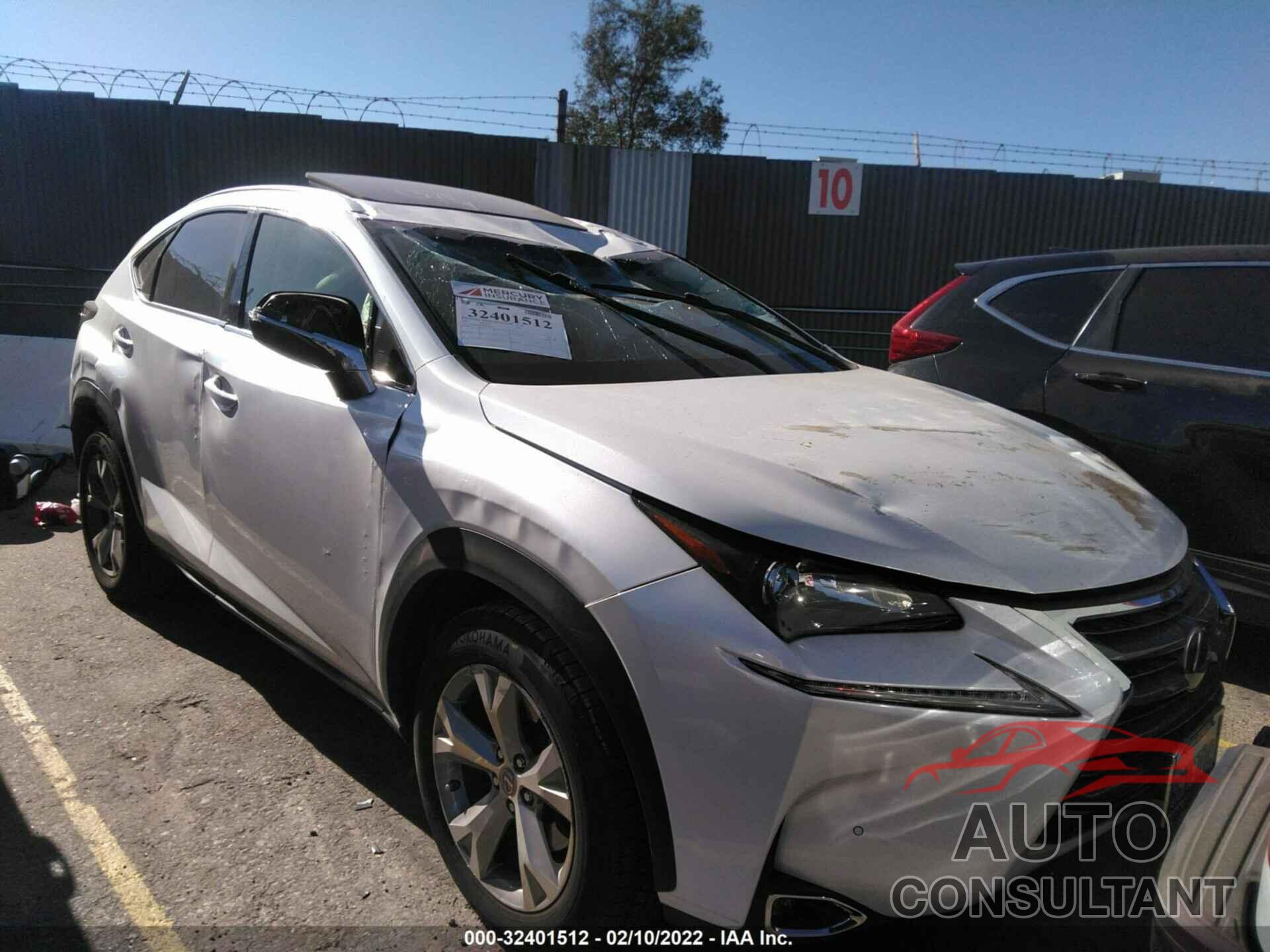 LEXUS NX 2017 - JTJYARBZ9H2064051