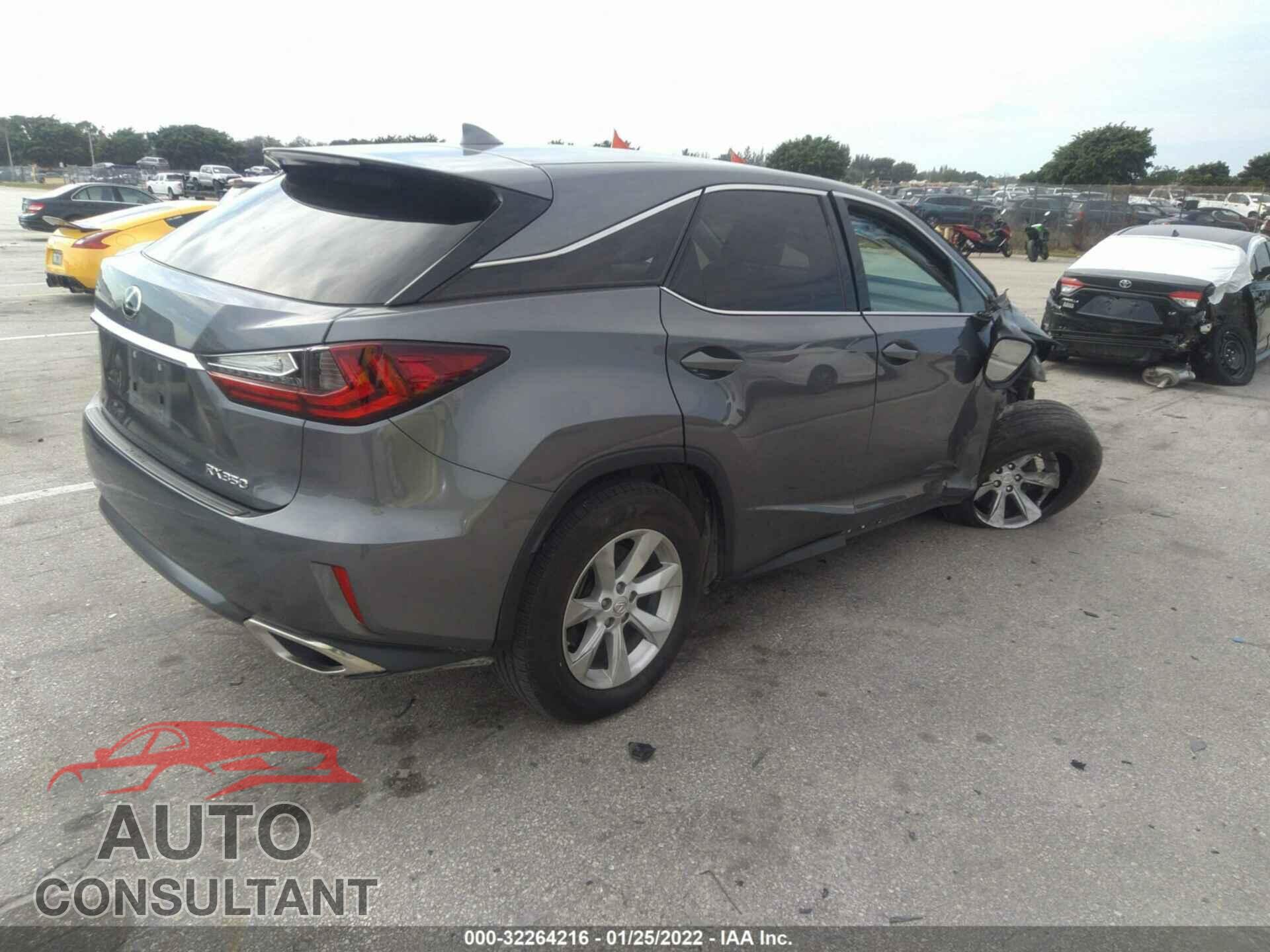 LEXUS RX 2017 - 2T2ZZMCA6HC093077