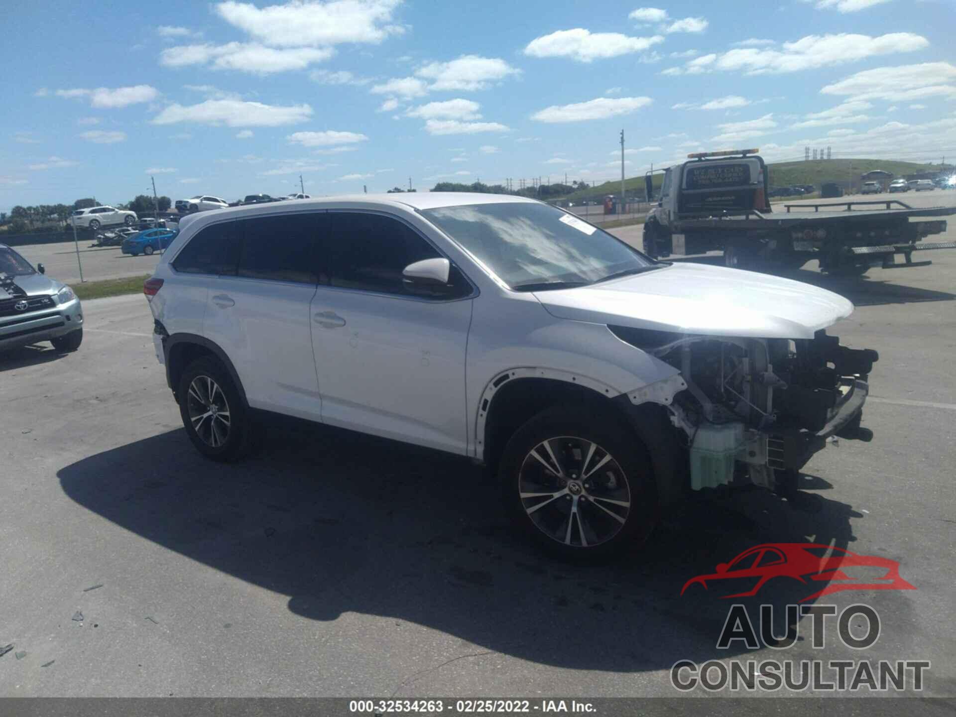 TOYOTA HIGHLANDER 2019 - 5TDZARFH1KS061055