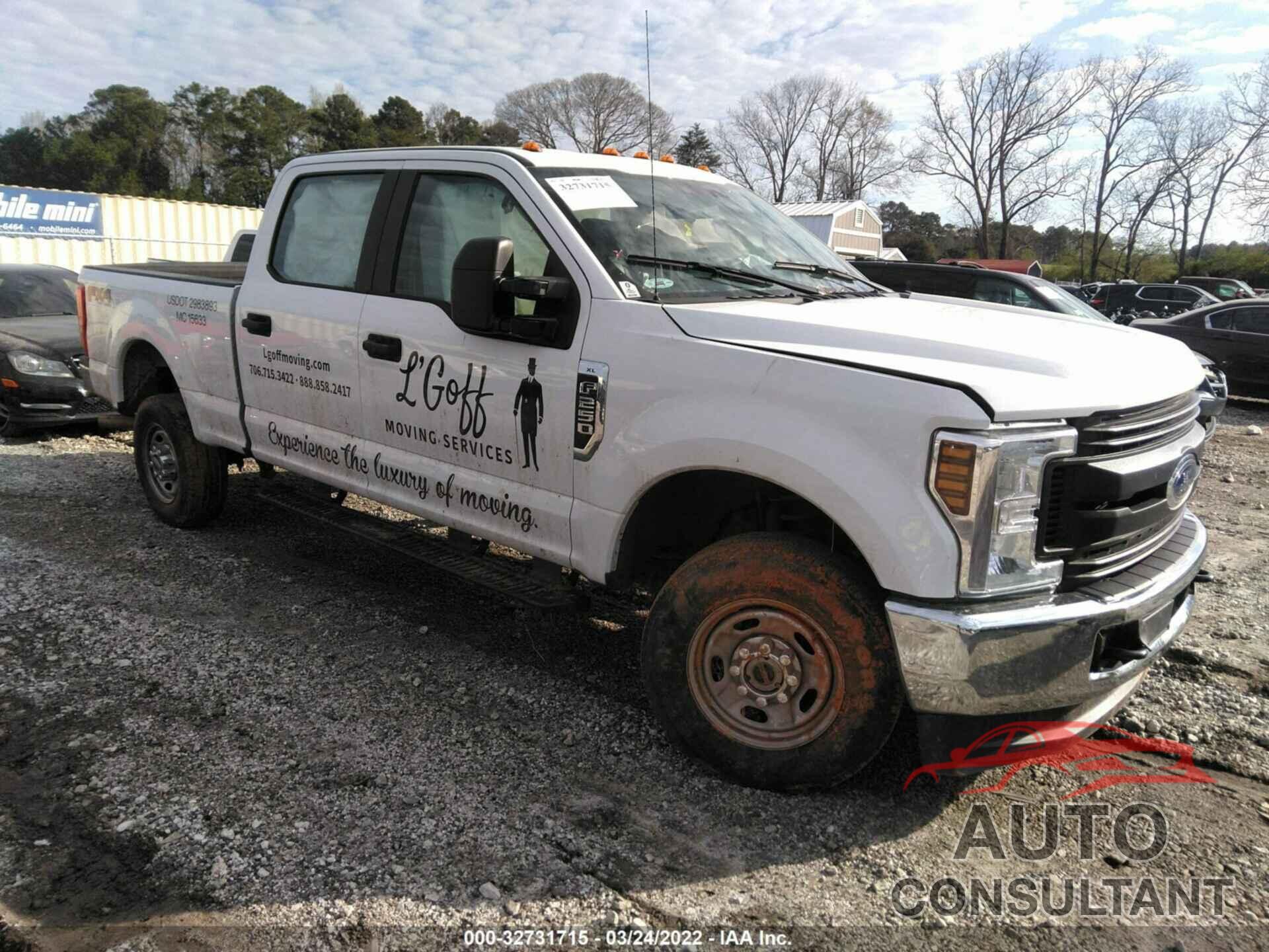 FORD SUPER DUTY F-250 SRW 2019 - 1FT7W2B64KED49890