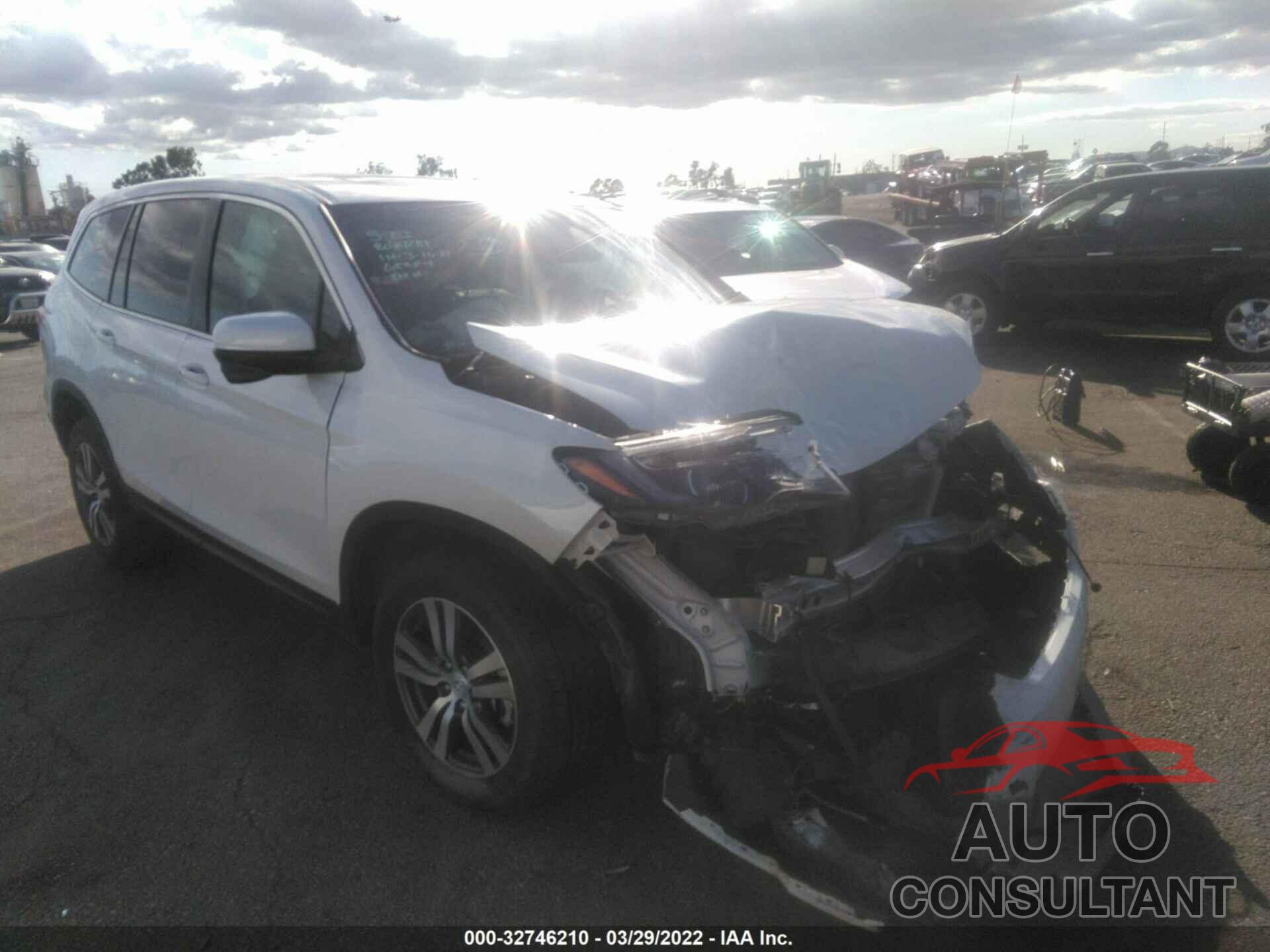 HONDA PILOT 2017 - 5FNYF5H50HB028392