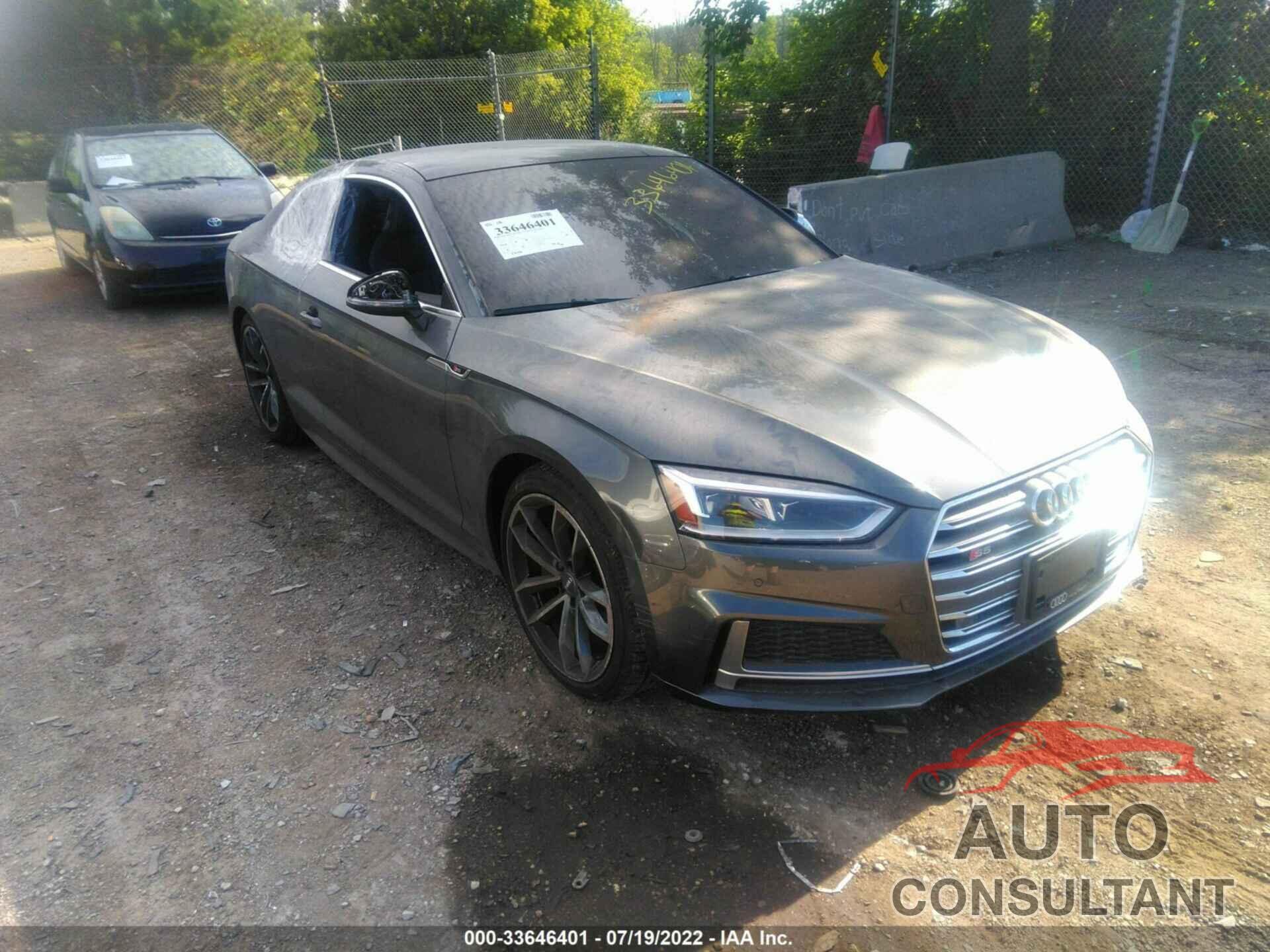 AUDI S5 COUPE 2018 - WAUP4AF58JA003197