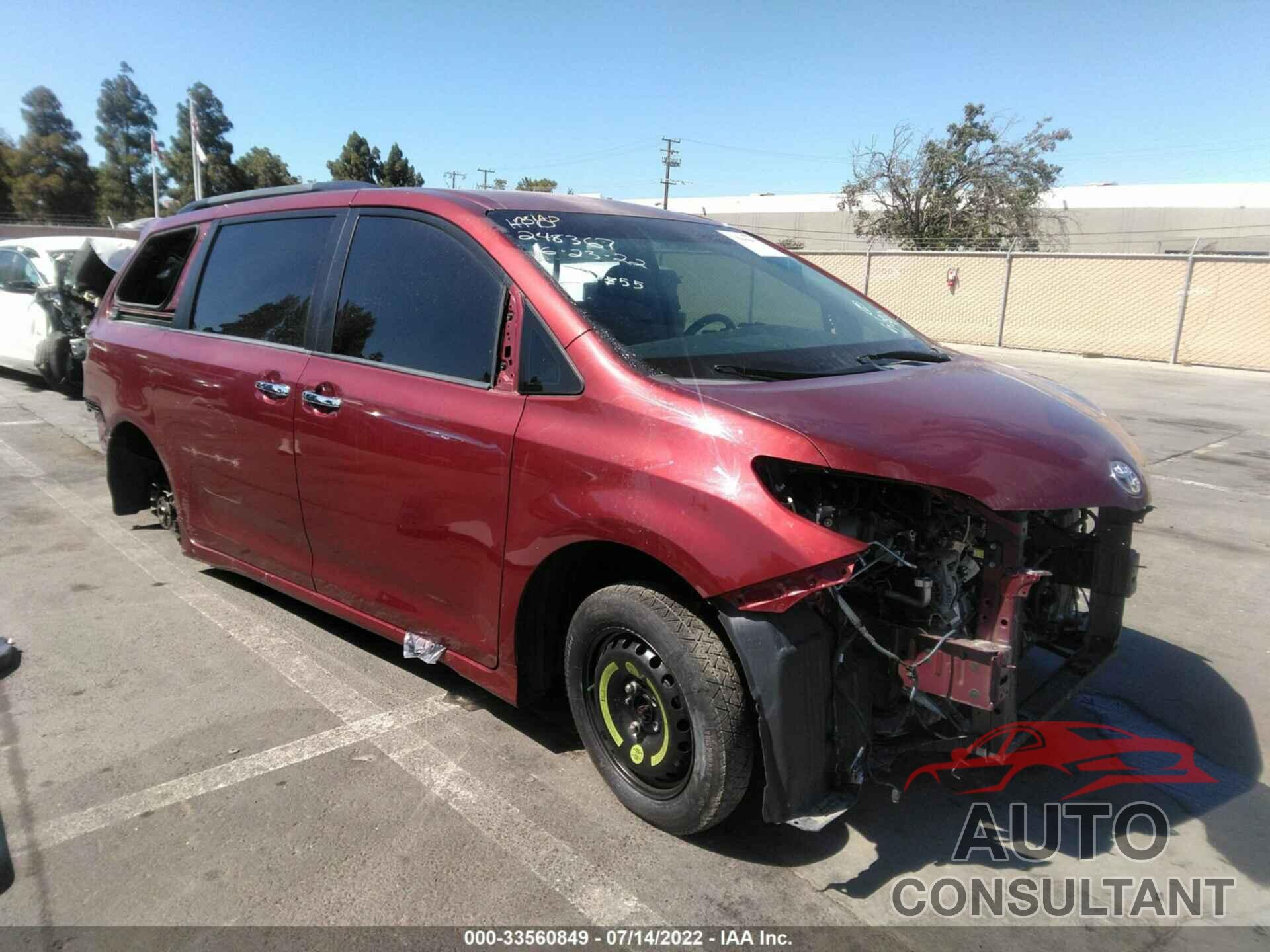 TOYOTA SIENNA 2017 - 5TDXZ3DC6HS803821