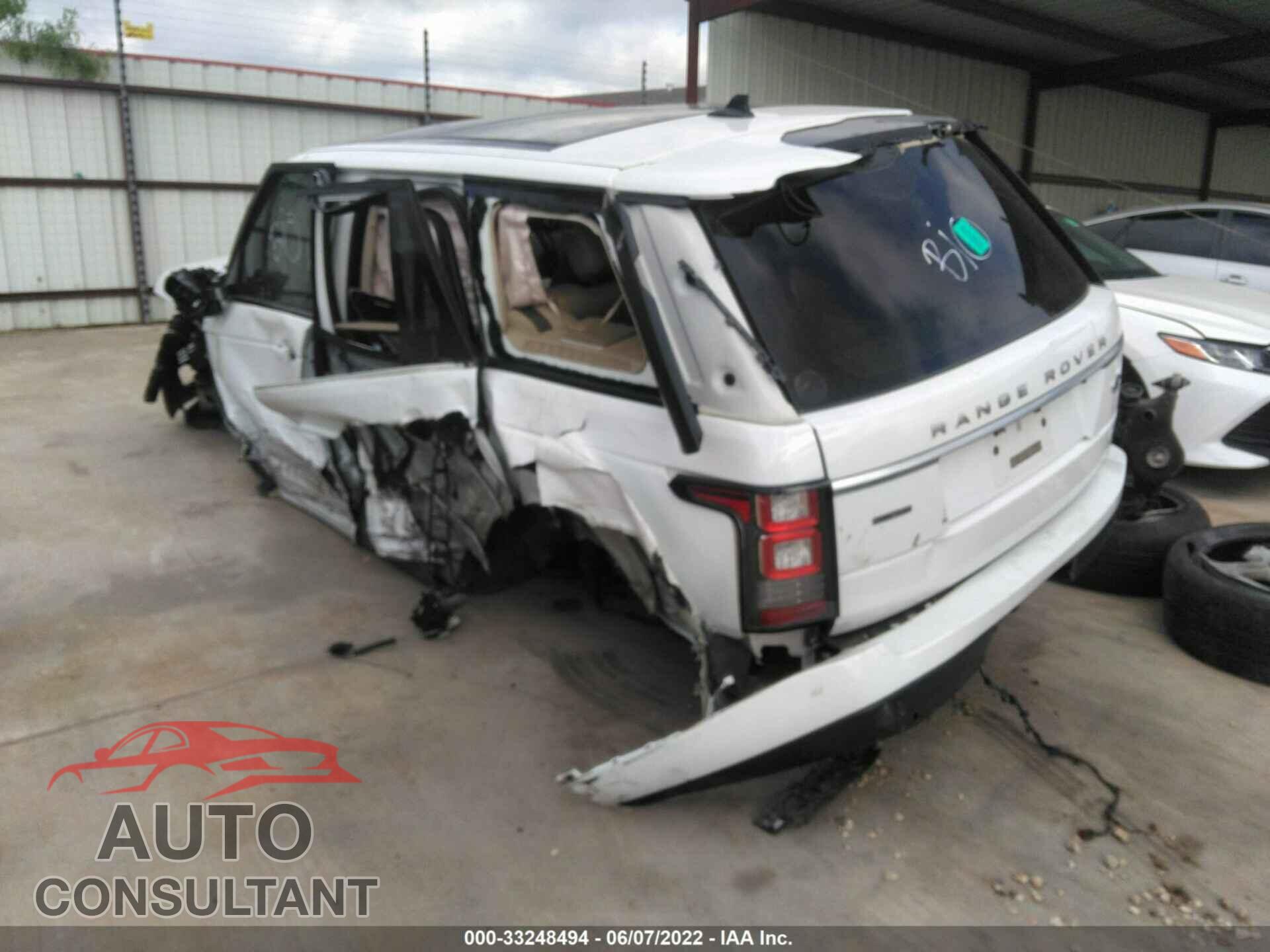LAND ROVER RANGE ROVER 2016 - SALGS2KF8GA259516