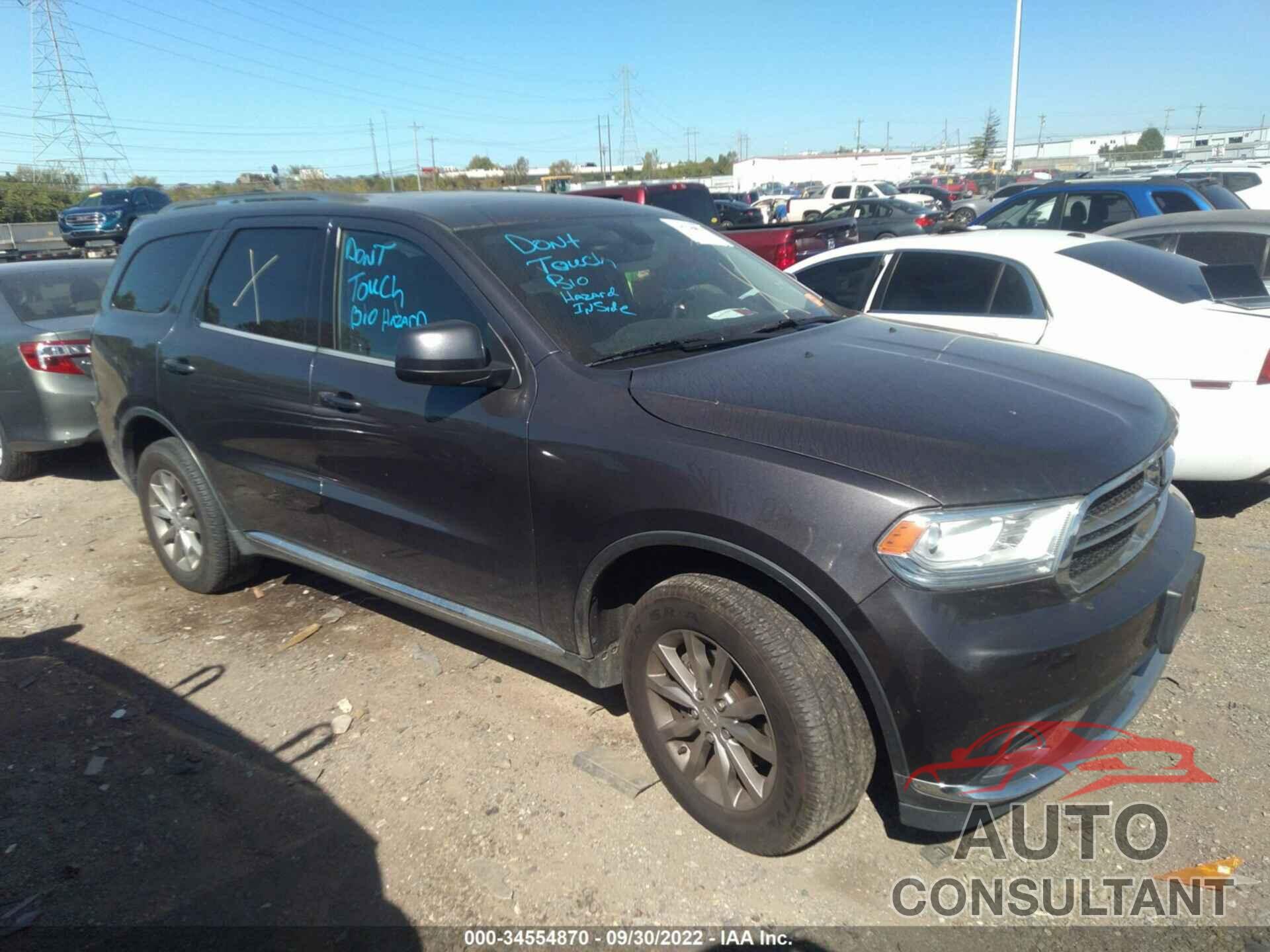 DODGE DURANGO 2017 - 1C4RDJAG4HC703561