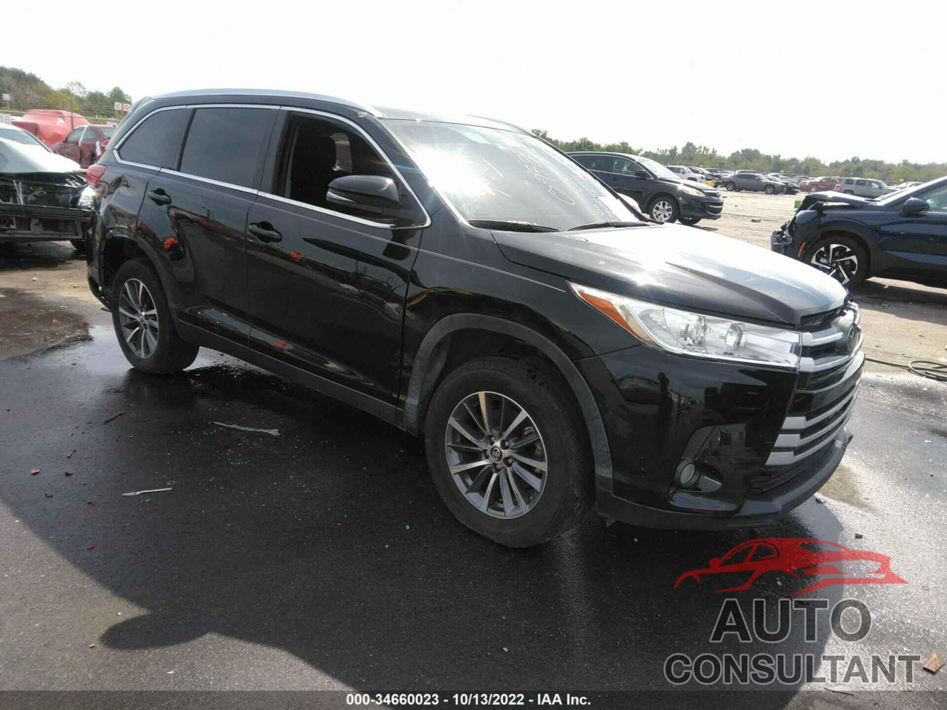 TOYOTA HIGHLANDER 2019 - 5TDKZRFH3KS570932
