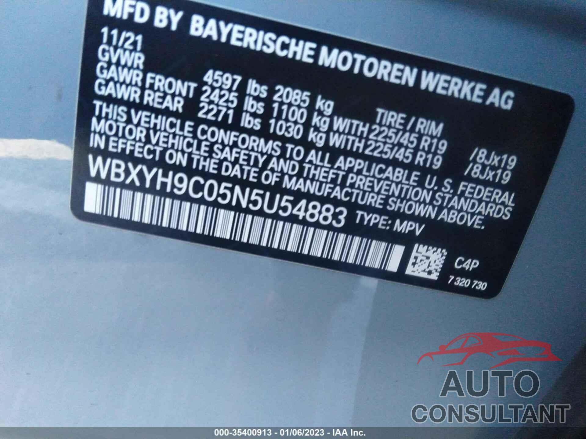 BMW X2 2022 - WBXYH9C05N5U54883