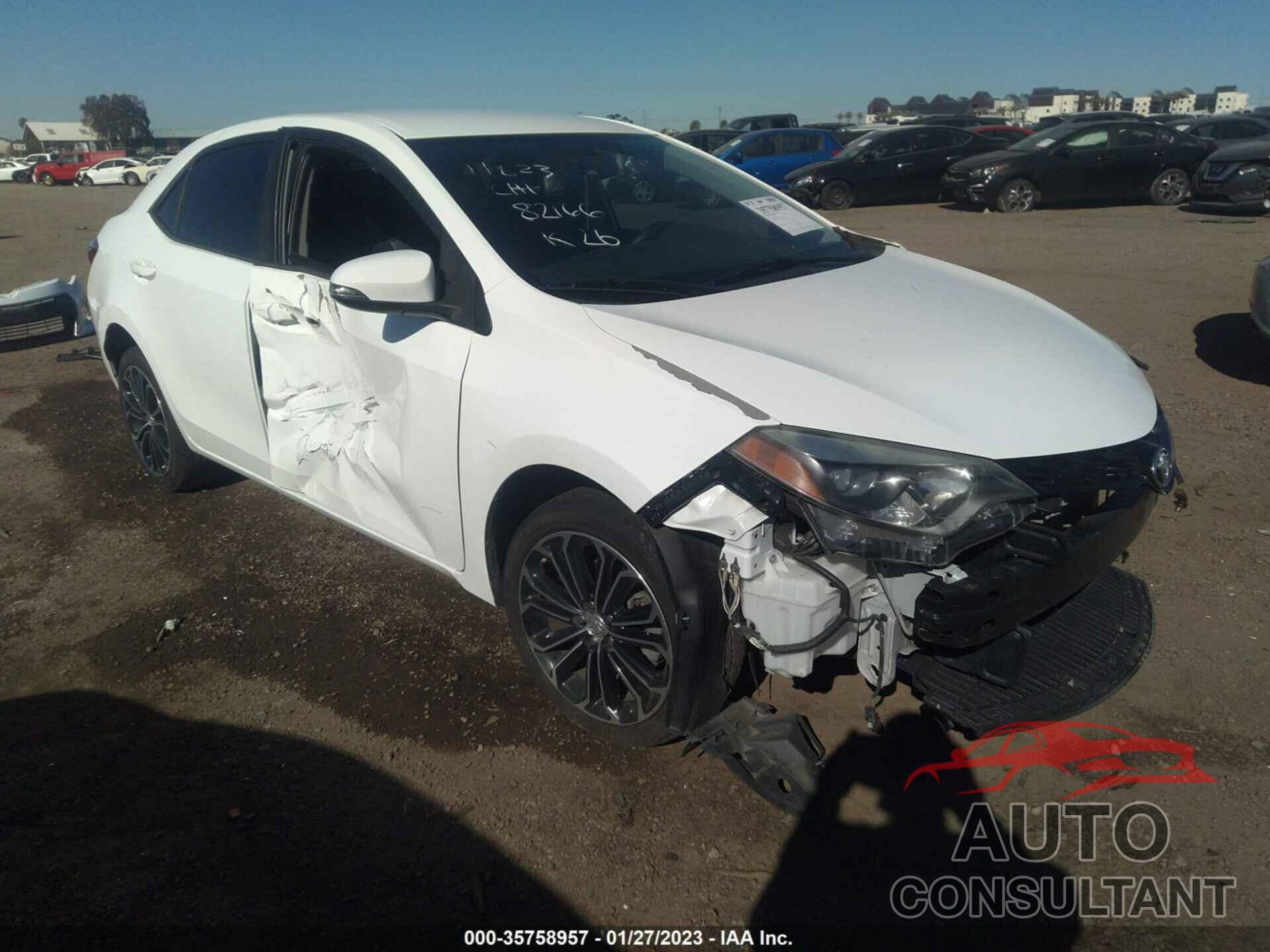 TOYOTA COROLLA 2015 - 5YFBURHE9FP182166