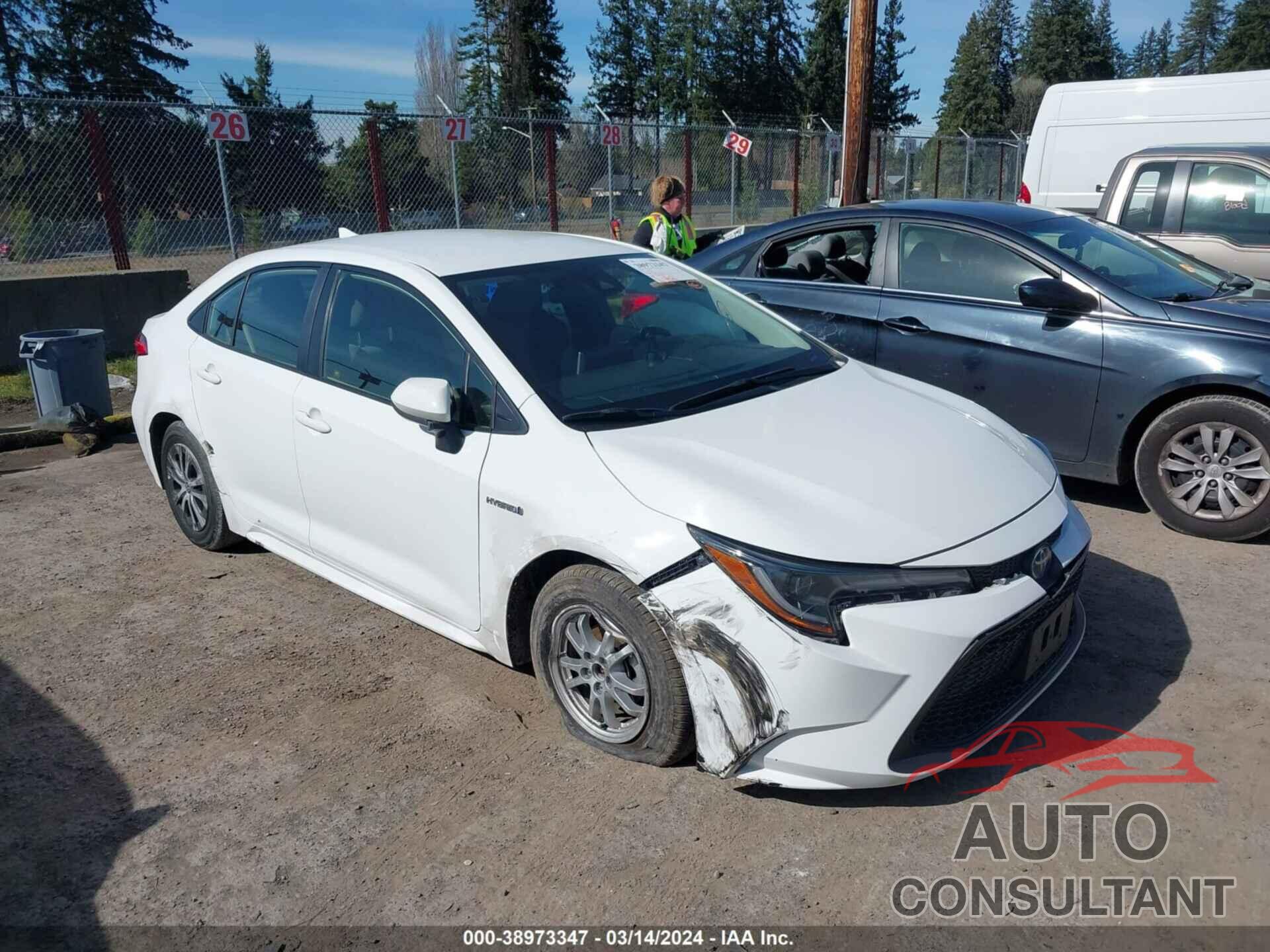 TOYOTA COROLLA 2020 - JTDEBRBE1LJ003422