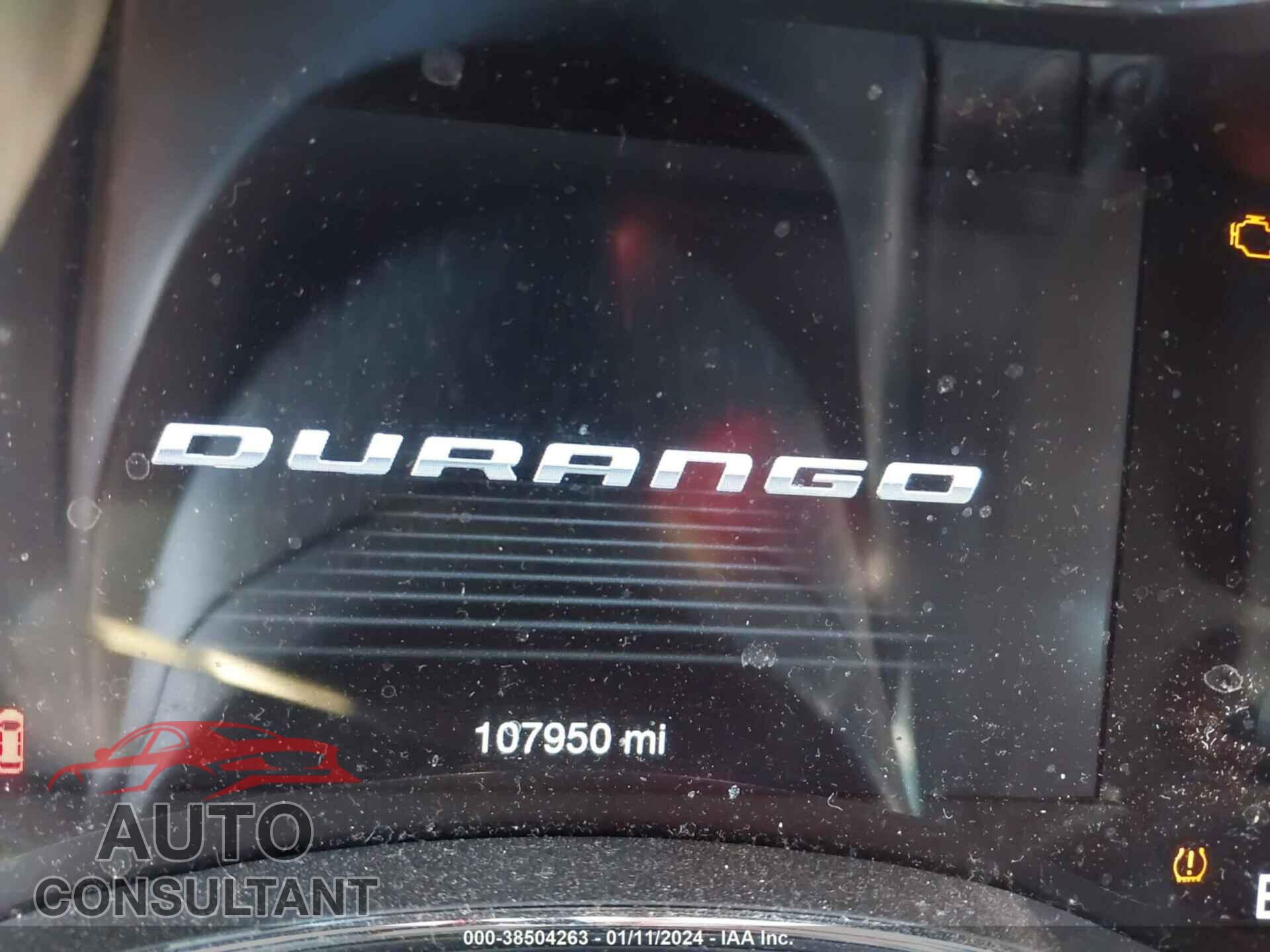 DODGE DURANGO 2018 - 1C4RDJAG1JC345664