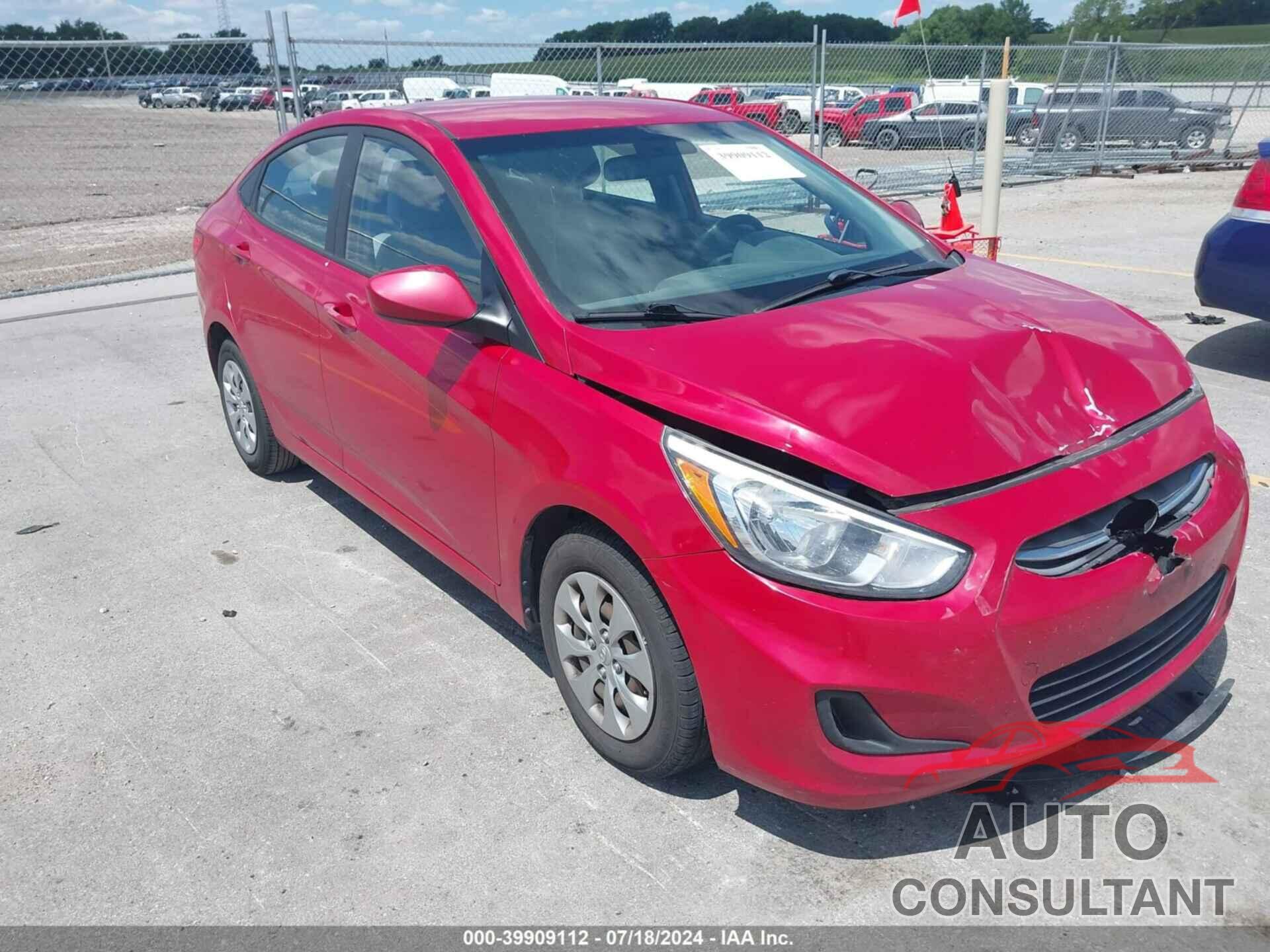 HYUNDAI ACCENT 2016 - KMHCT4AE7GU074200