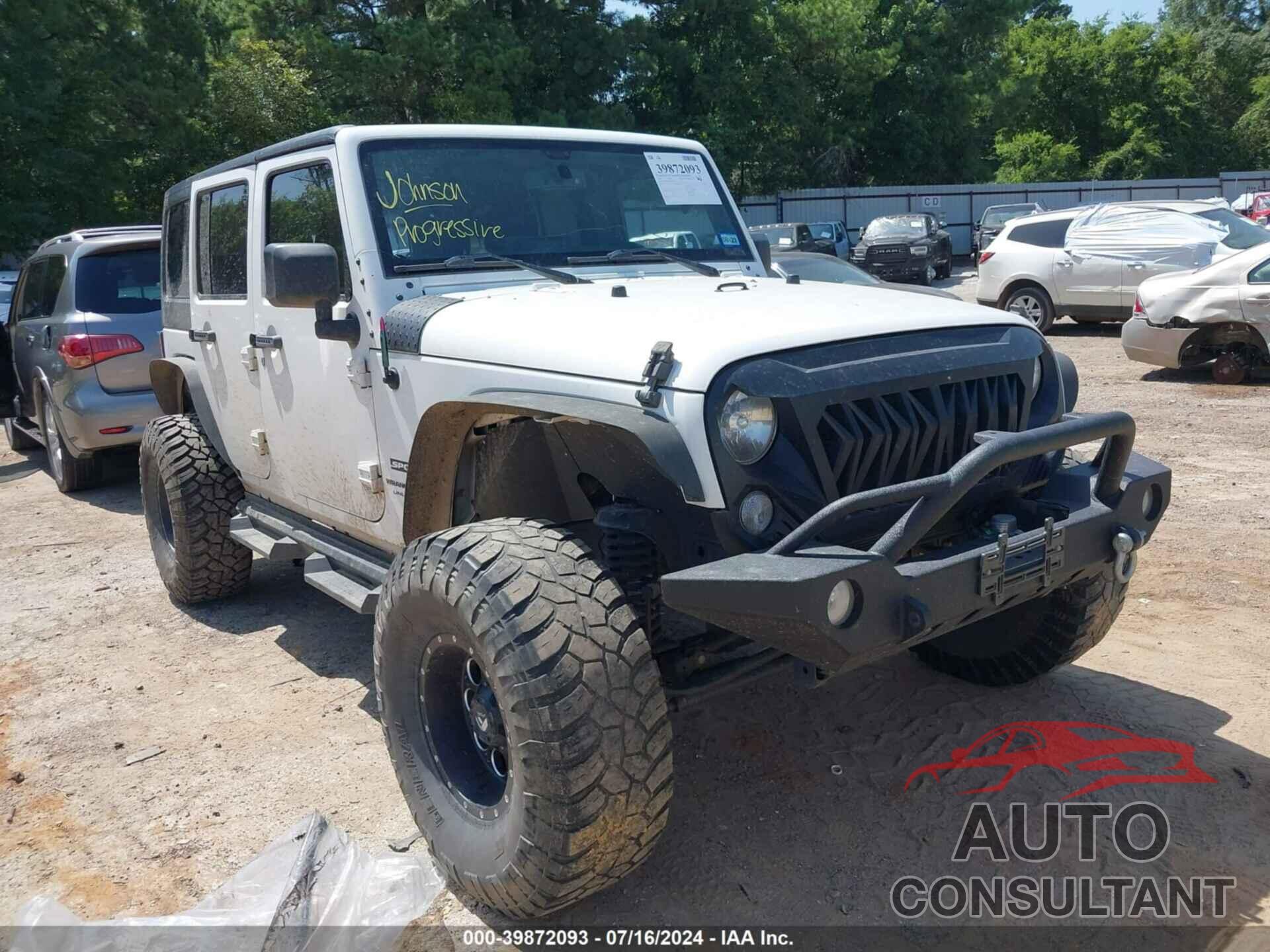 JEEP WRANGLER JK UNLIMITED 2018 - 1C4BJWDG1JL895353