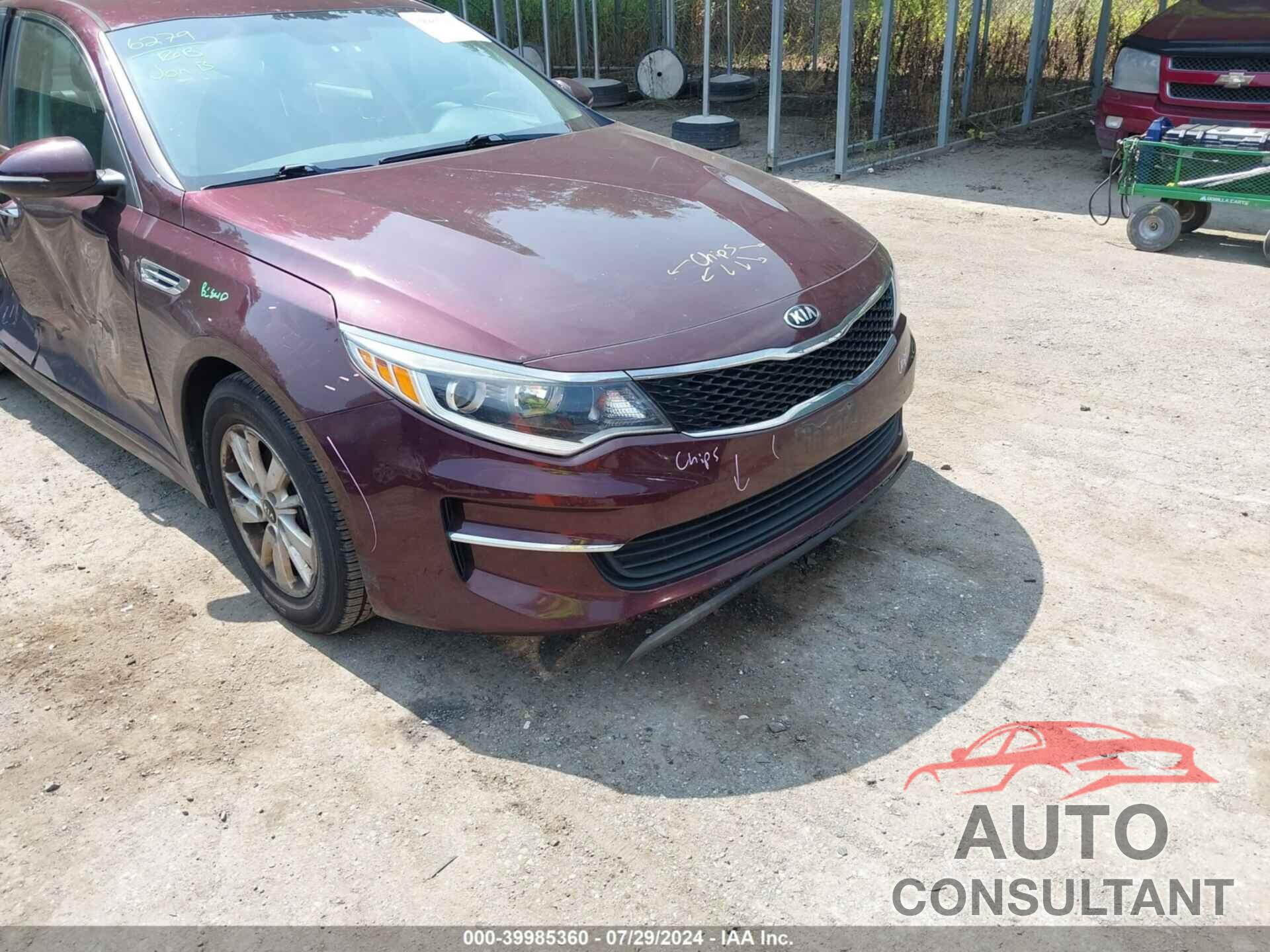 KIA OPTIMA 2018 - 5XXGT4L34JG248903