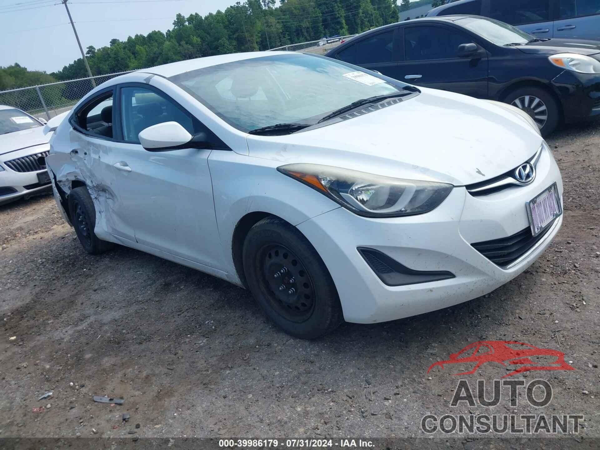 HYUNDAI ELANTRA 2016 - 5NPDH4AE7GH778949