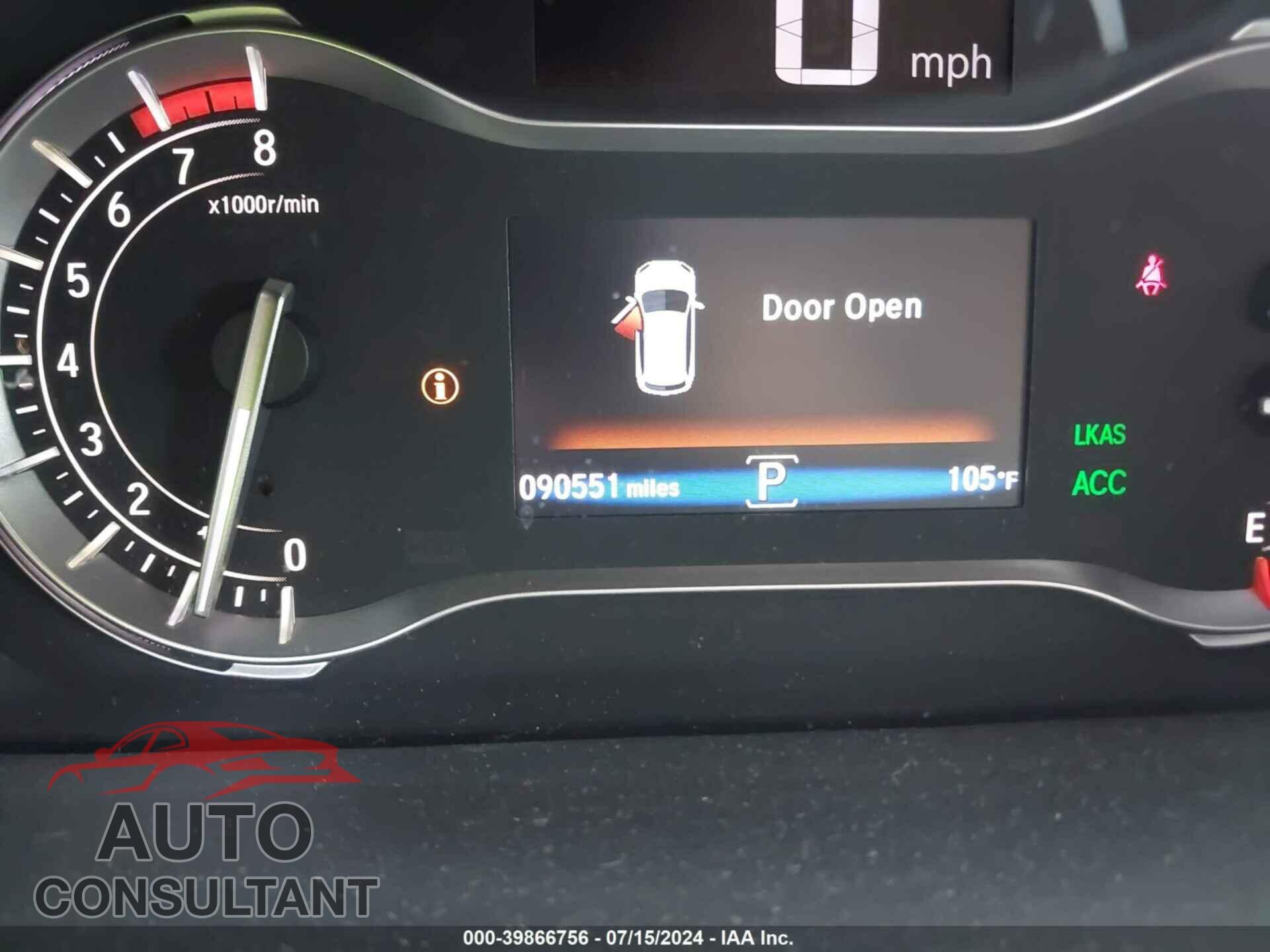 HONDA PILOT 2017 - 5FNYF6H09HB048795