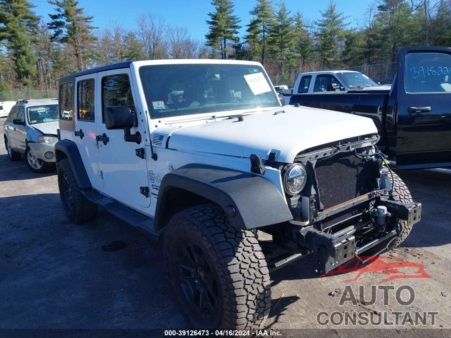 JEEP WRANGLER UNLIMITED 2016 - 1C4BJWDG3GL184035