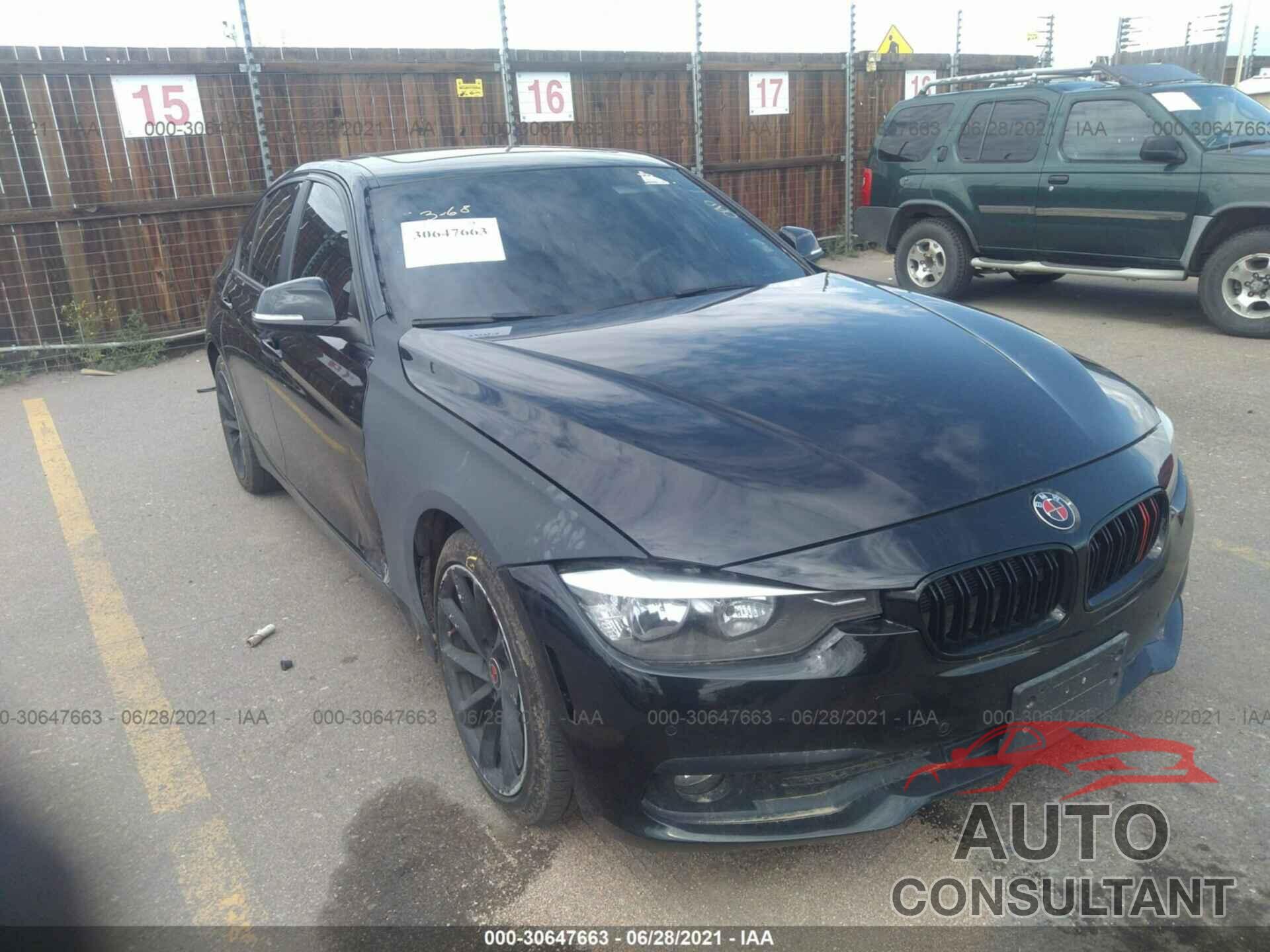 BMW 3 SERIES 2016 - WBA8E5G54GNU21751