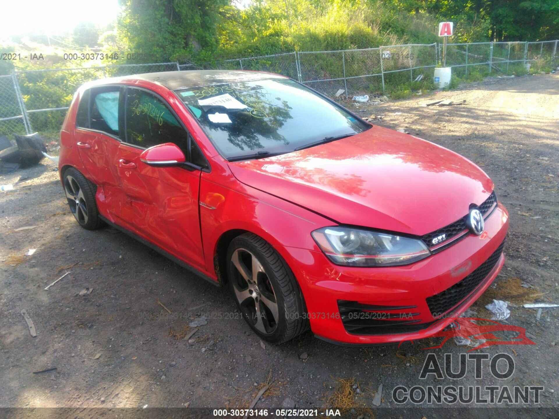 VOLKSWAGEN GOLF GTI 2016 - 3VW4T7AU6GM028098