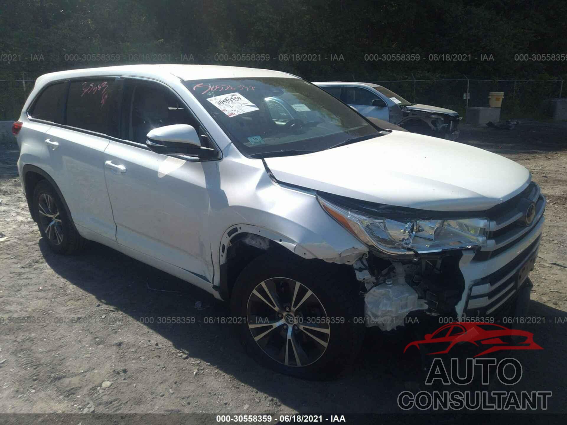 TOYOTA HIGHLANDER 2017 - 5TDBZRFH7HS434635