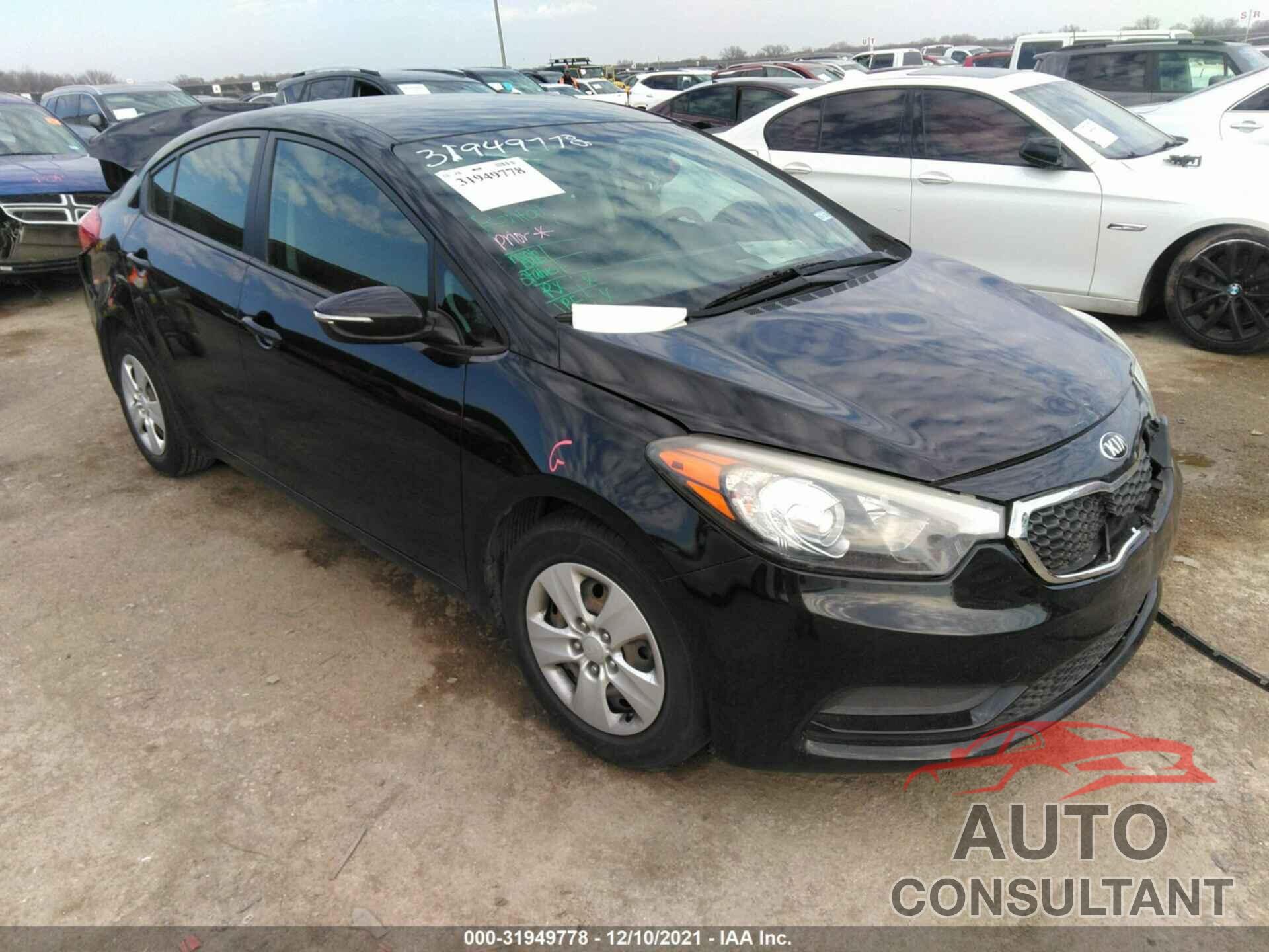 KIA FORTE 2016 - KNAFX4A65G5499873