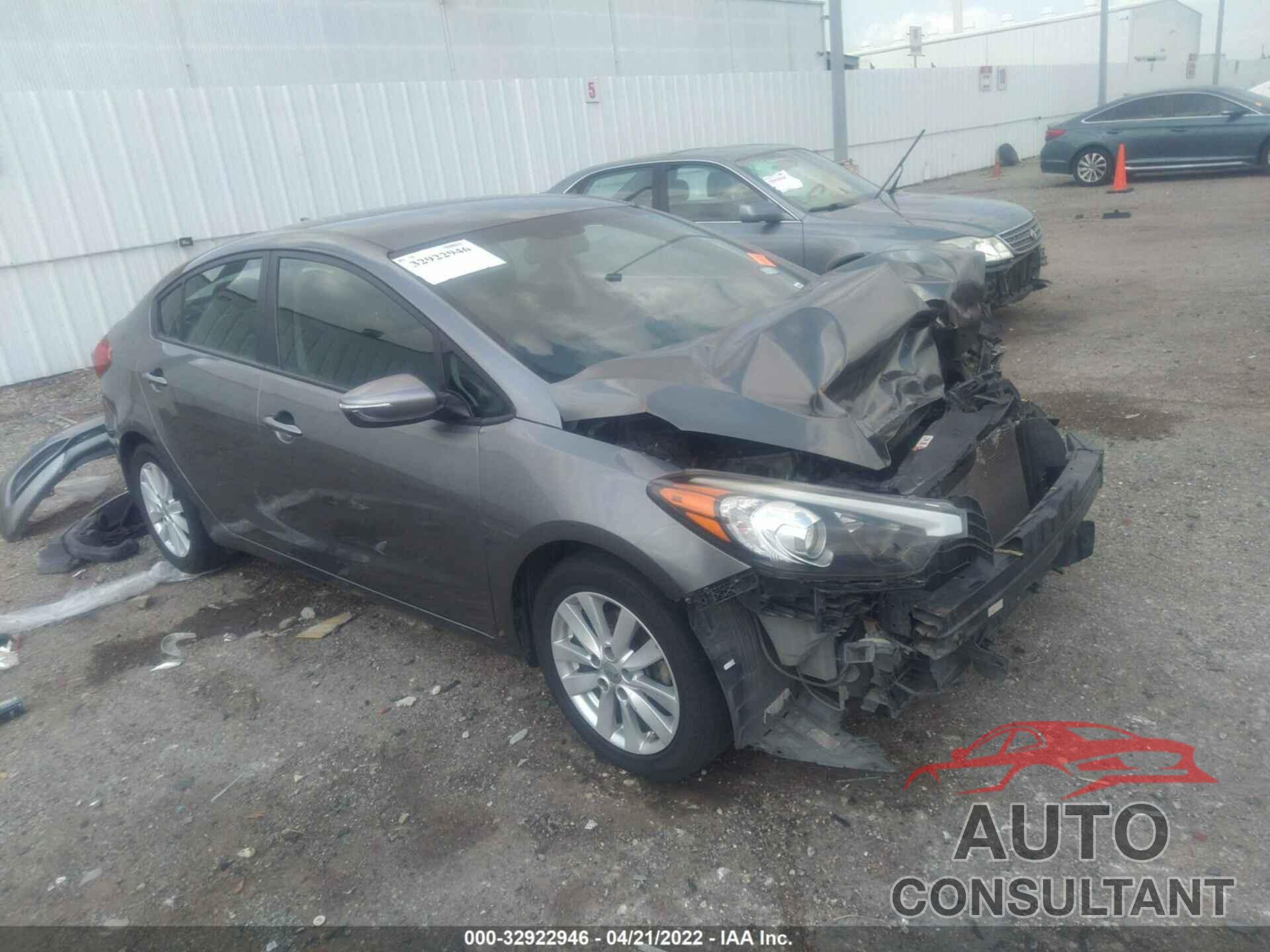 KIA FORTE 2016 - KNAFX4A64G5554068